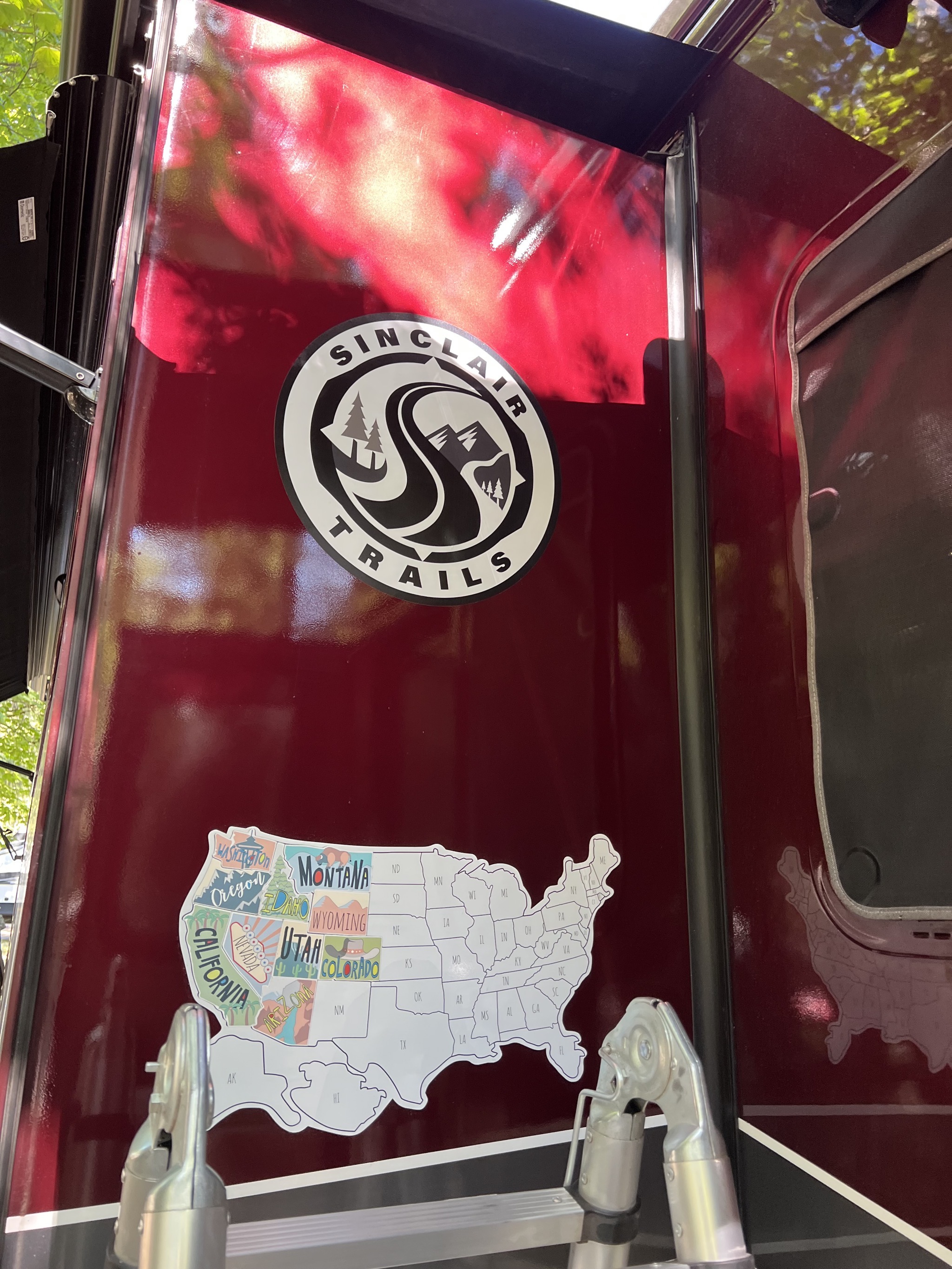 Sinclair Trails and map stickers