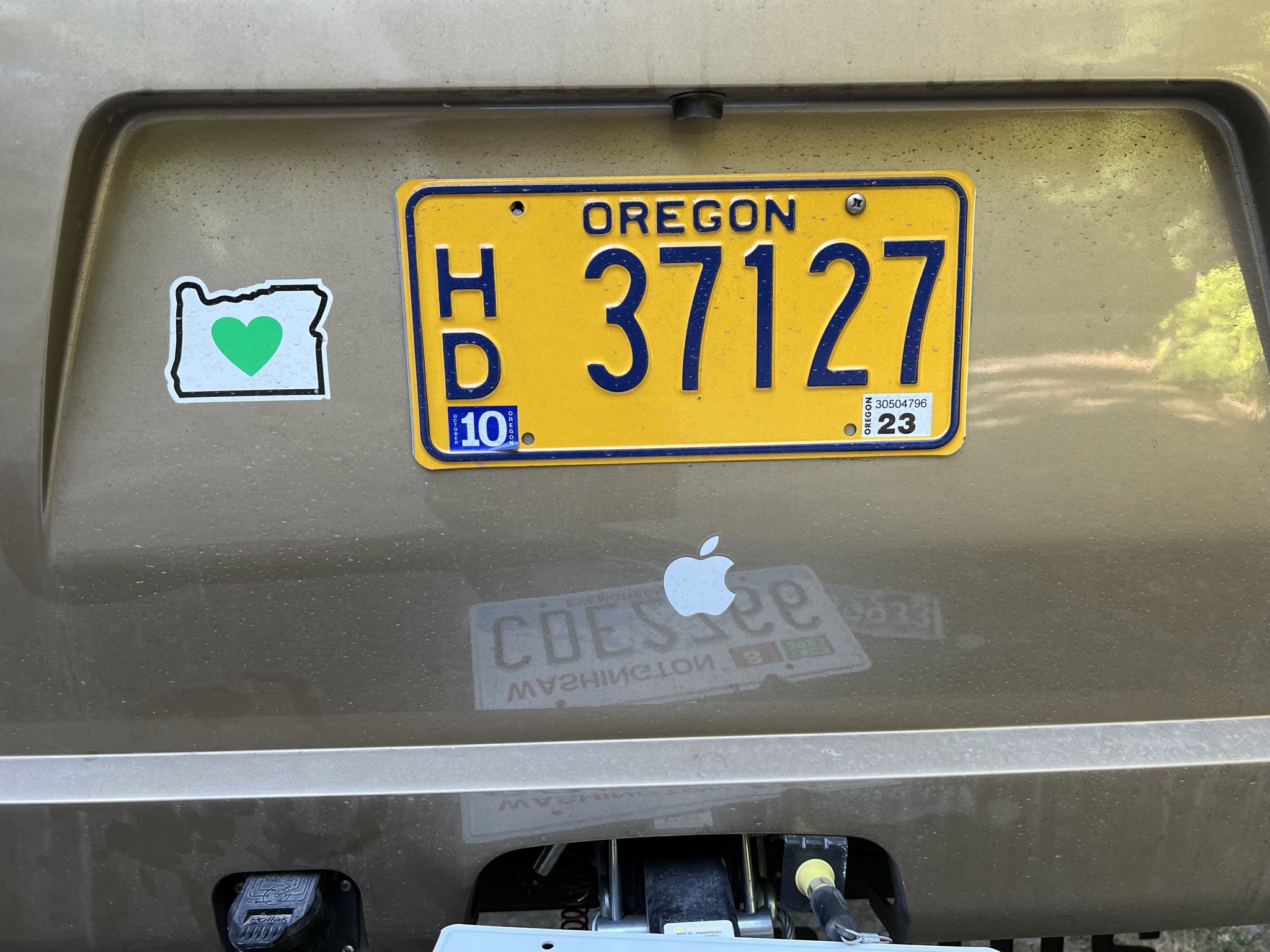 Oregon coach license plate