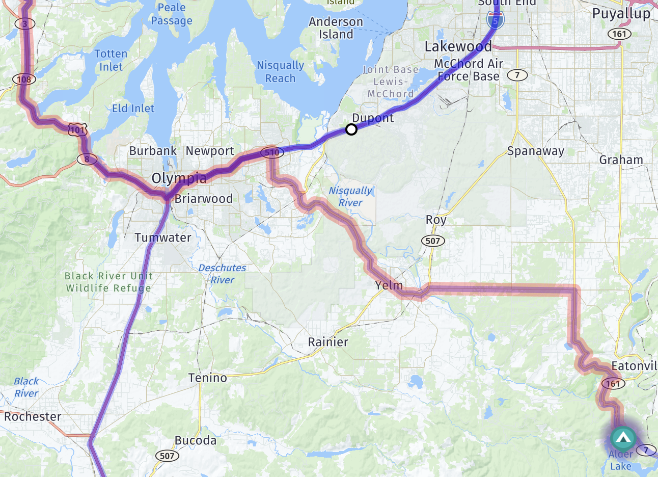 Map route