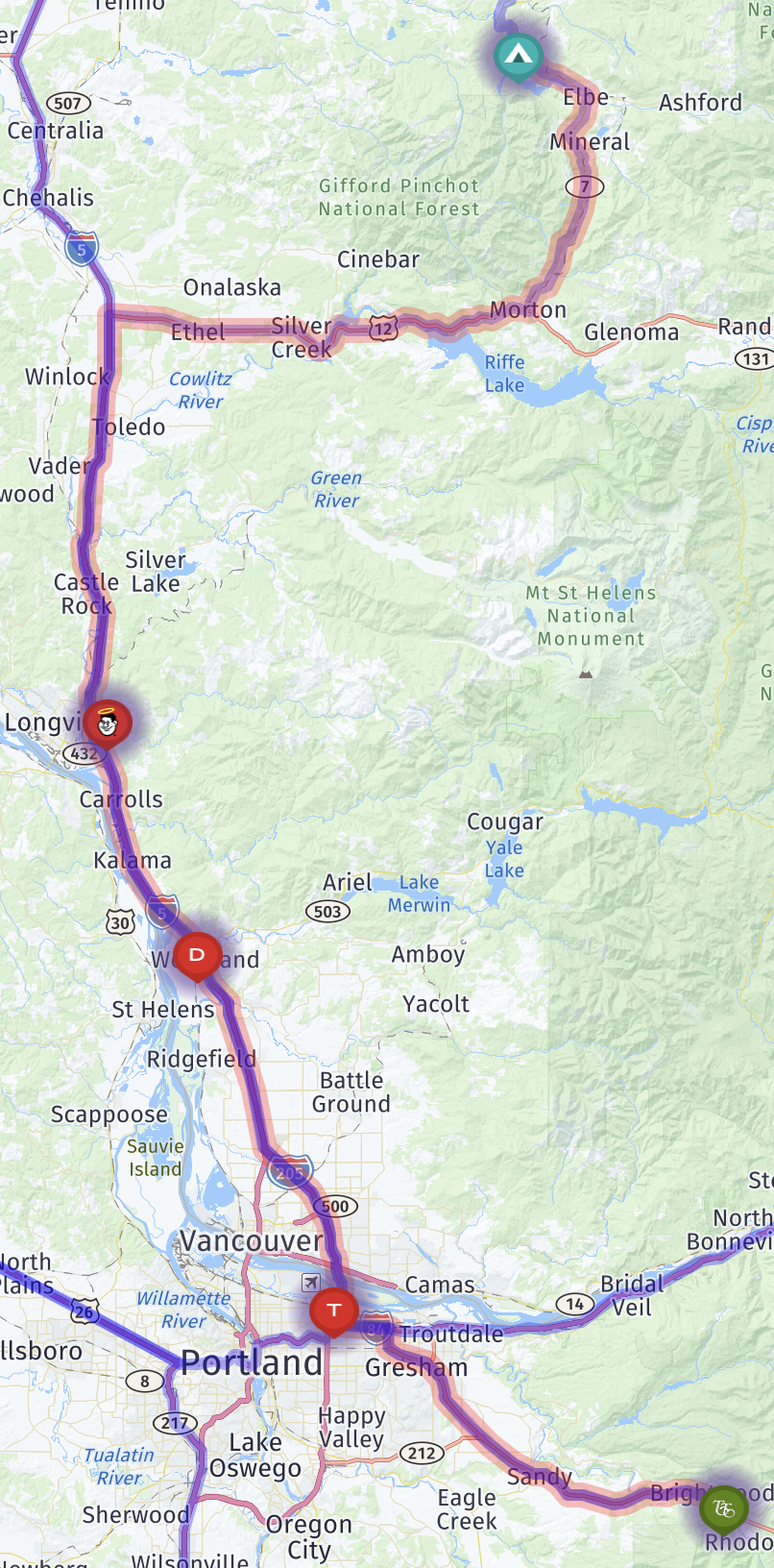Map route