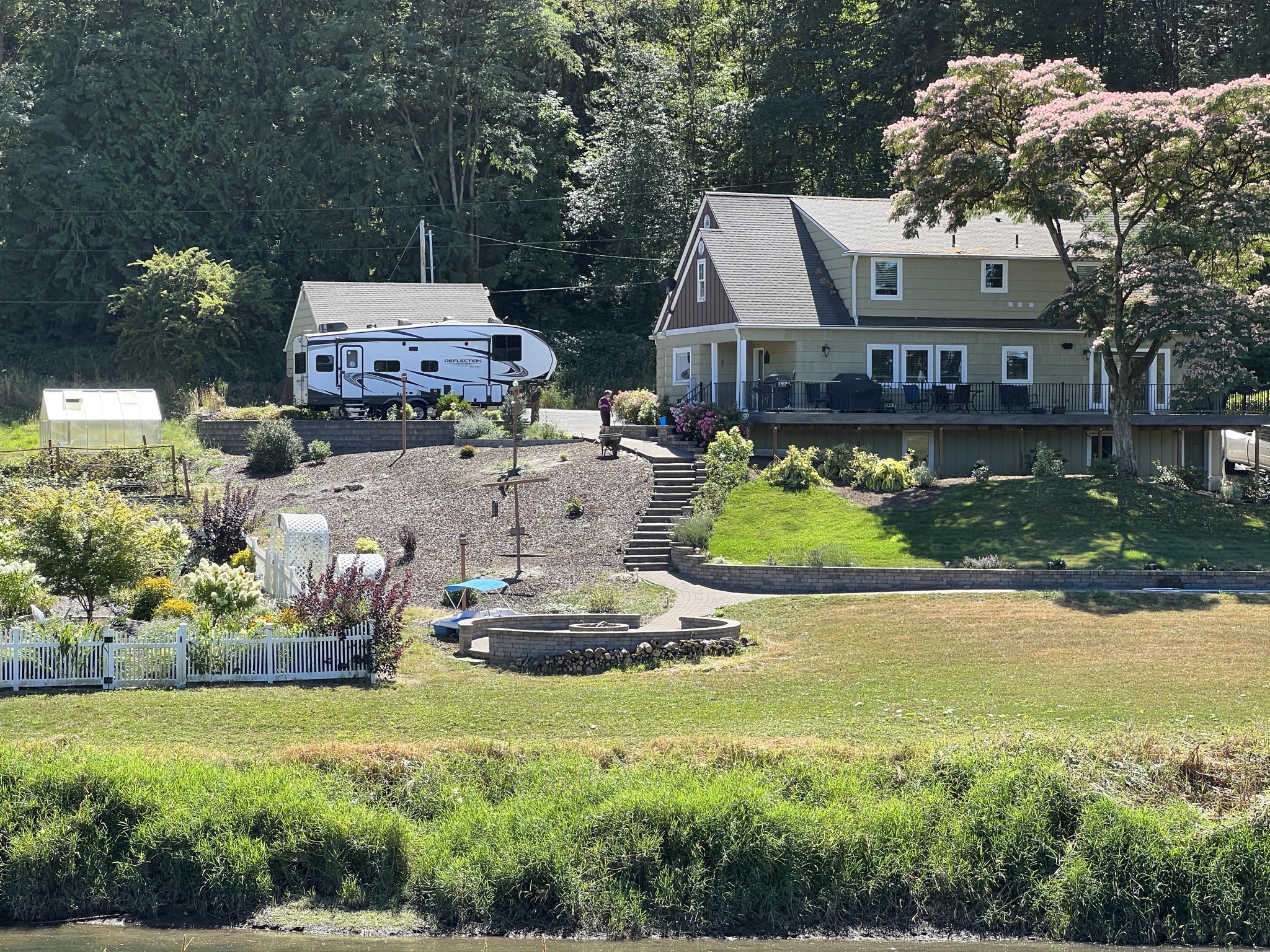 View from dike