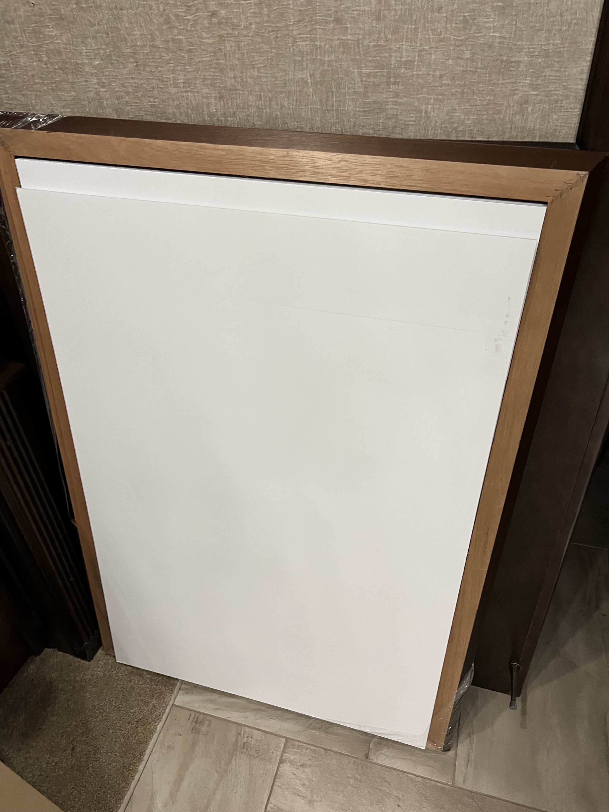 Frame with foam boards