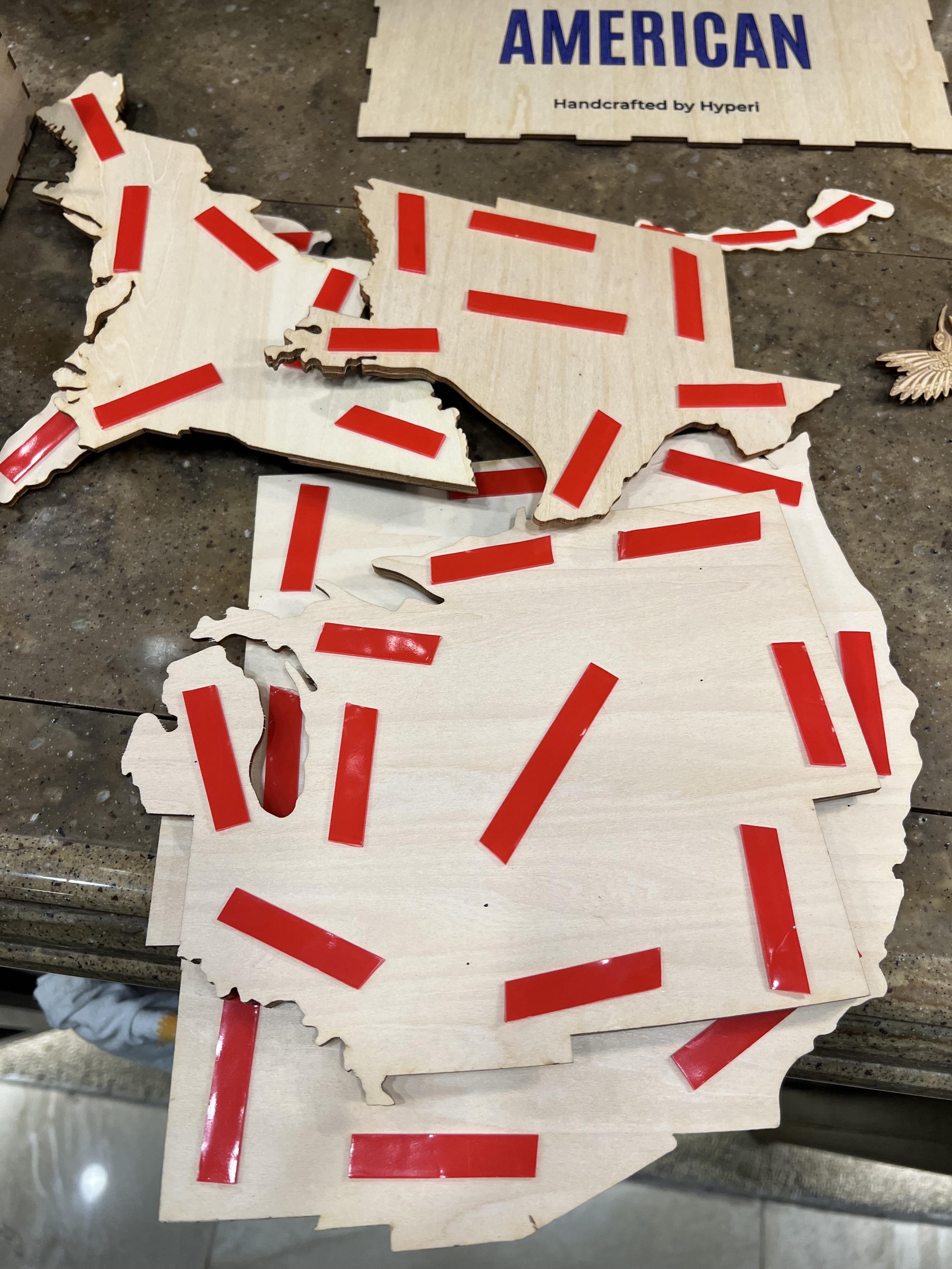 Double-sided adhesive strips