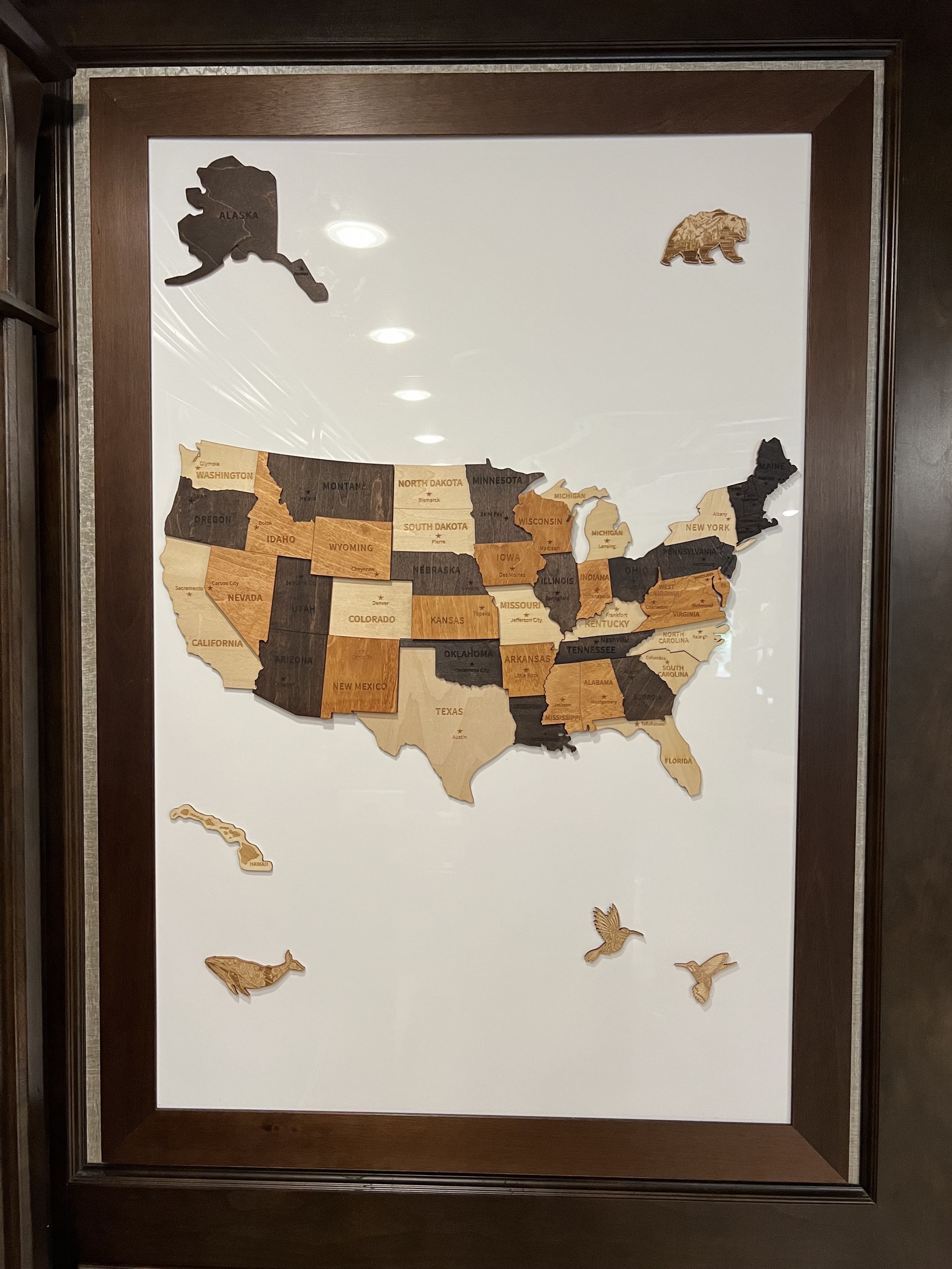 Map mounted