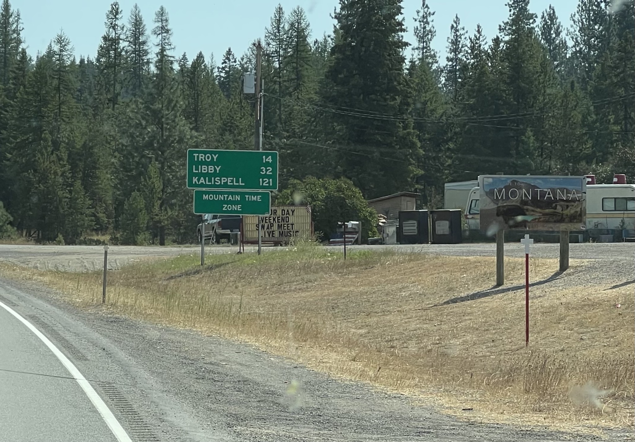 Entering Montana