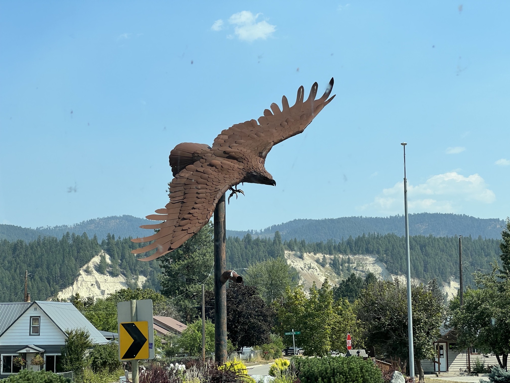 Bird on a pole