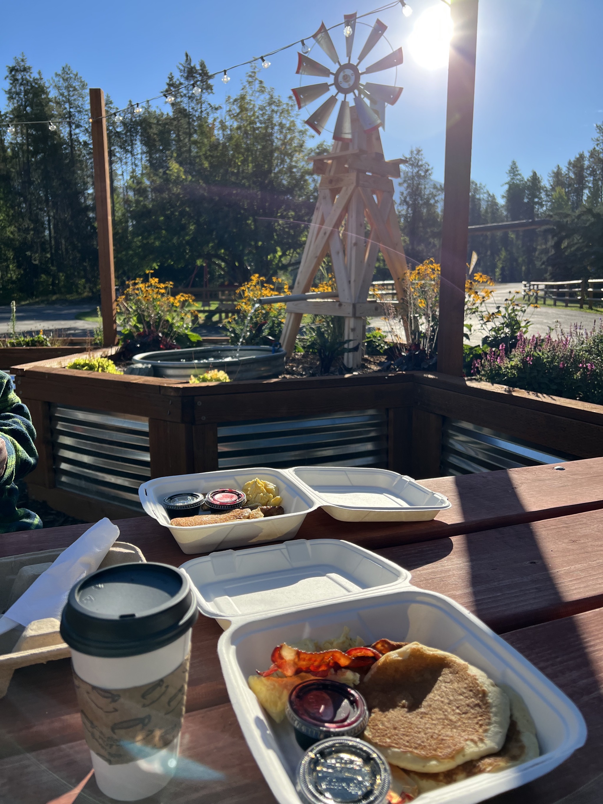 Cafe breakfast