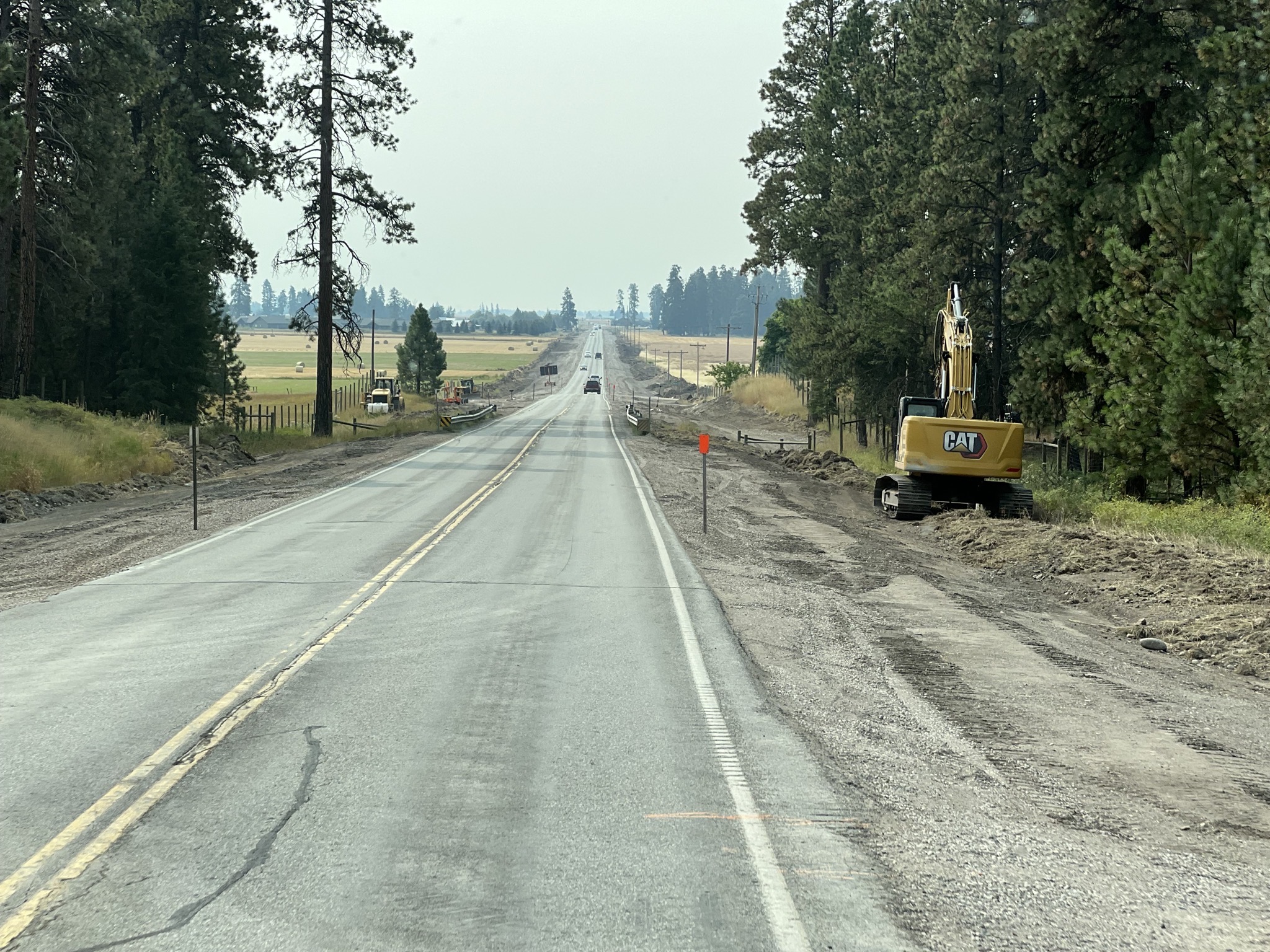 Roadworks on US-206