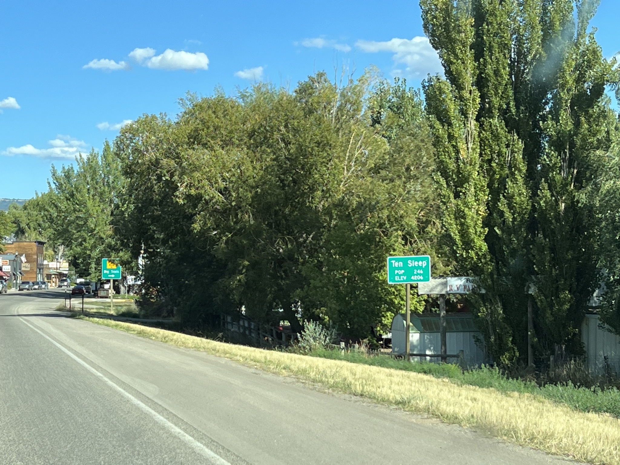Ten Sleep, population 246