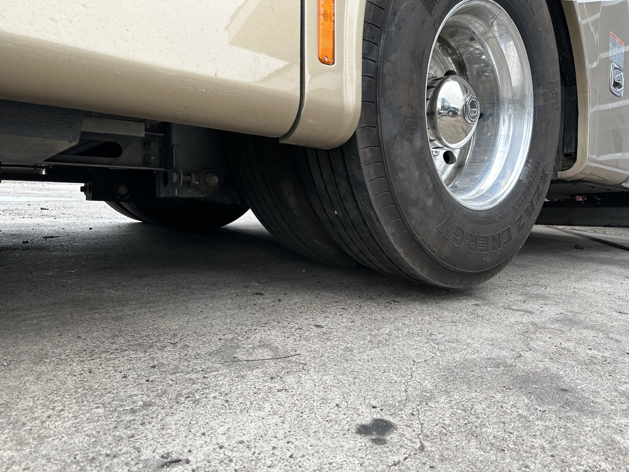 Repaired tire