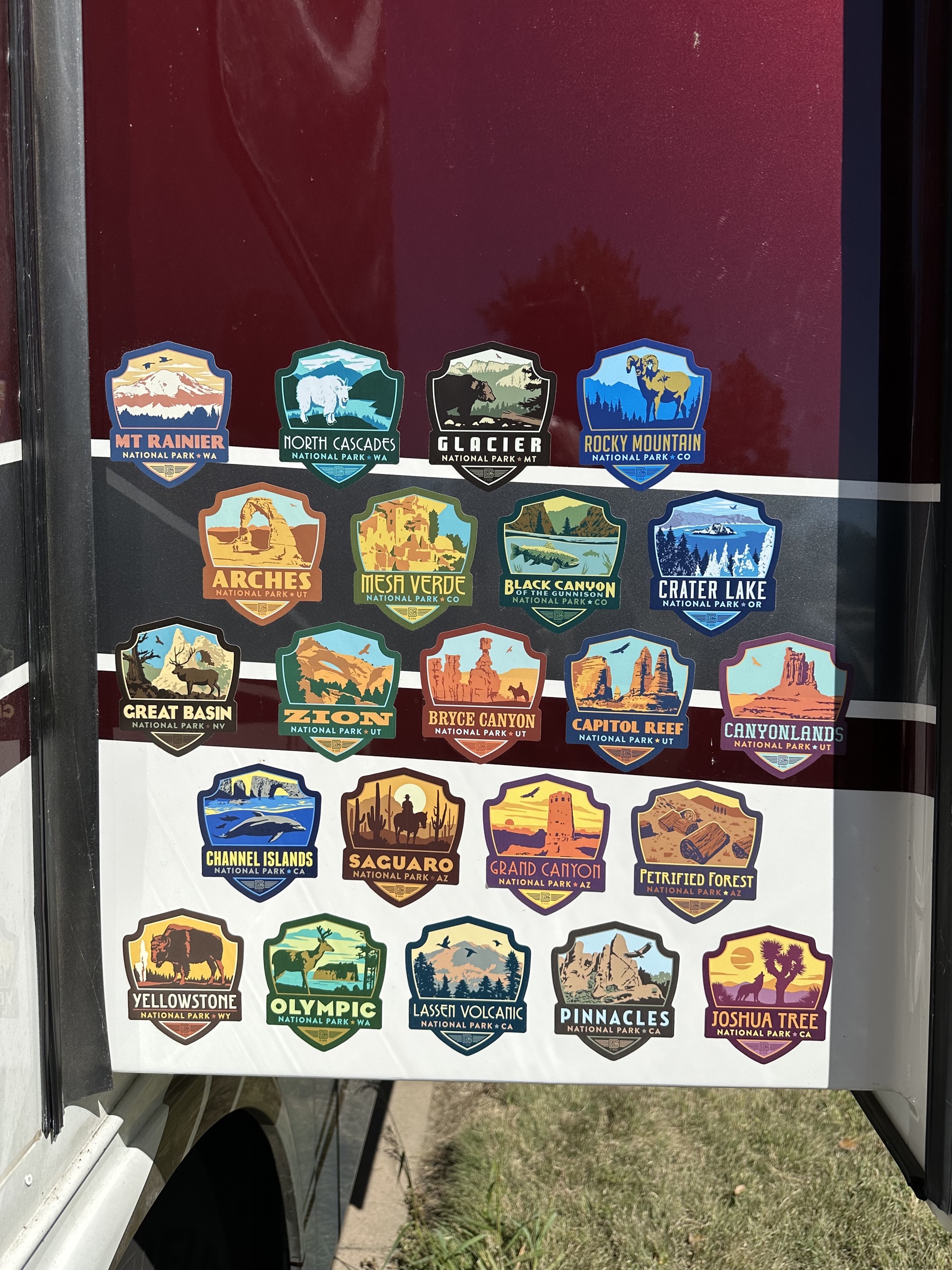 National Park stickers