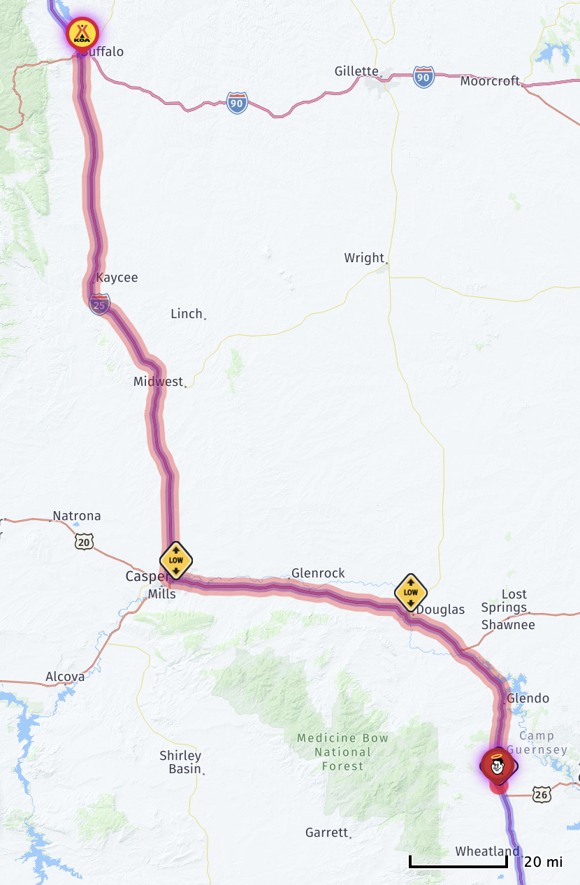 Map route