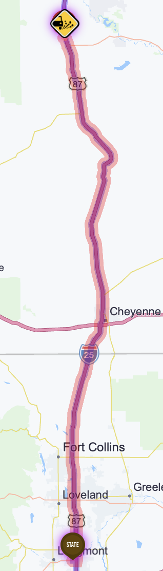 Map route