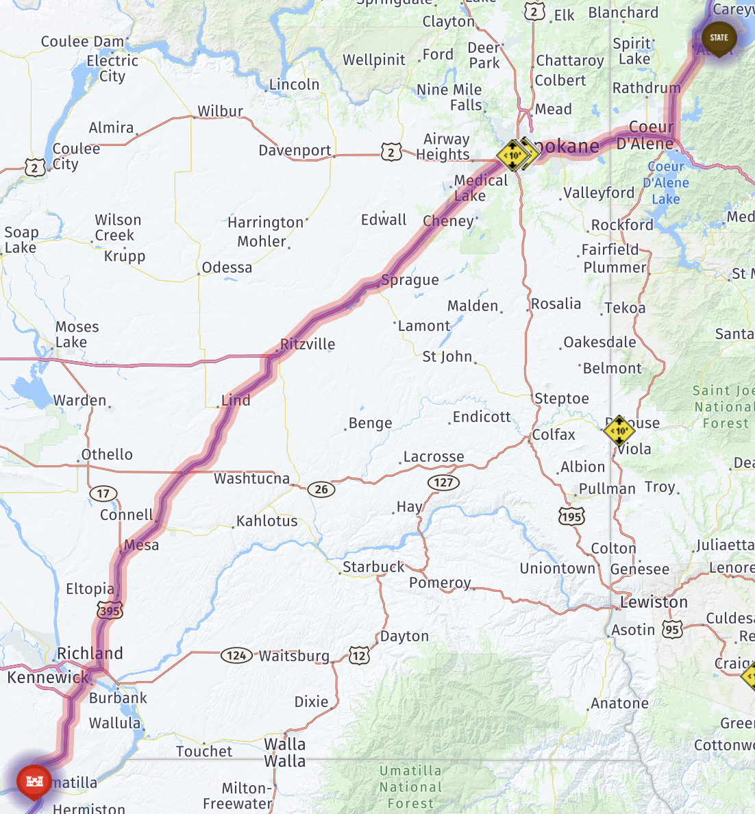 Map route