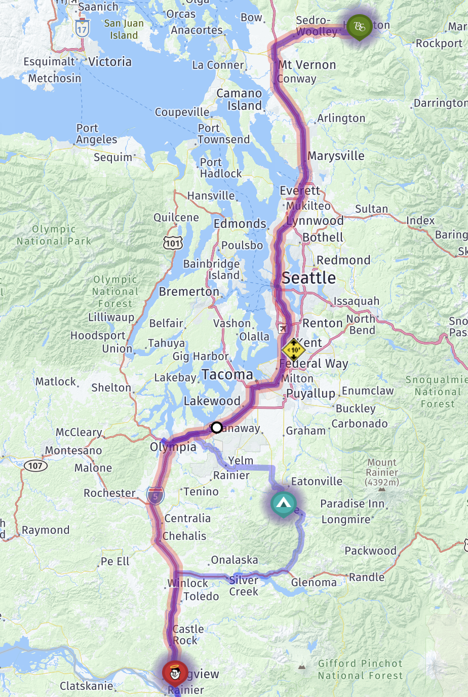 Map route