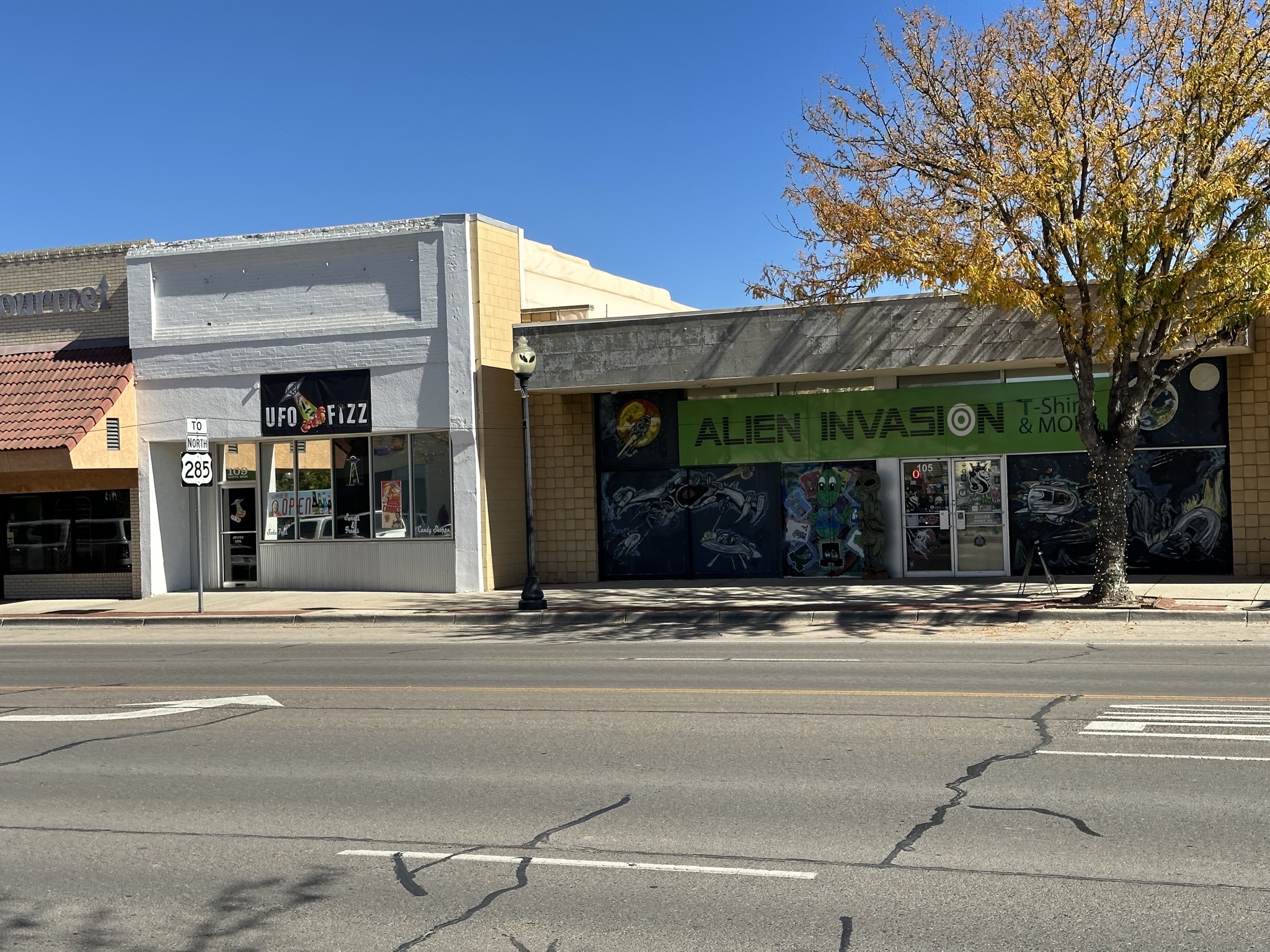 UFO-themed shops