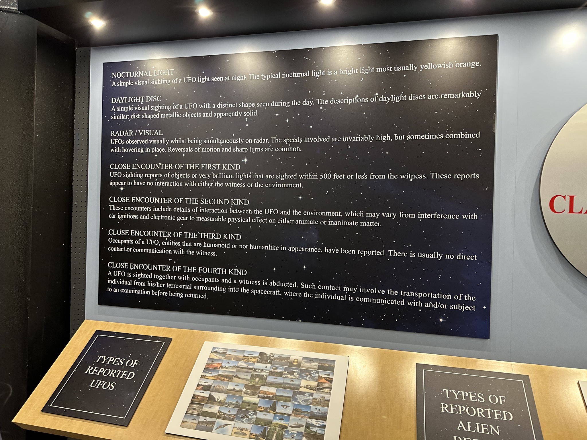 UFO Museum exhibits