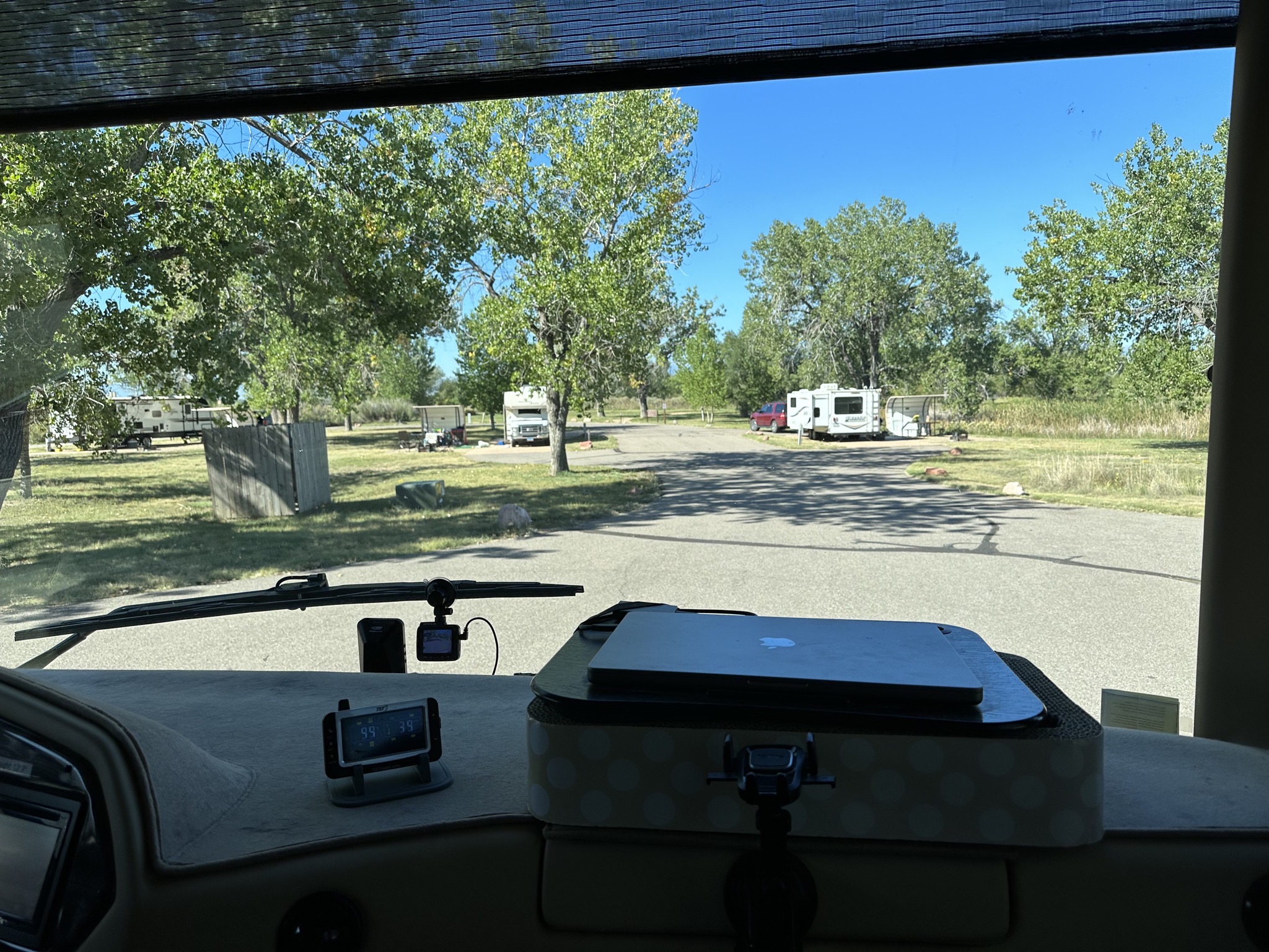 Leaving the campground
