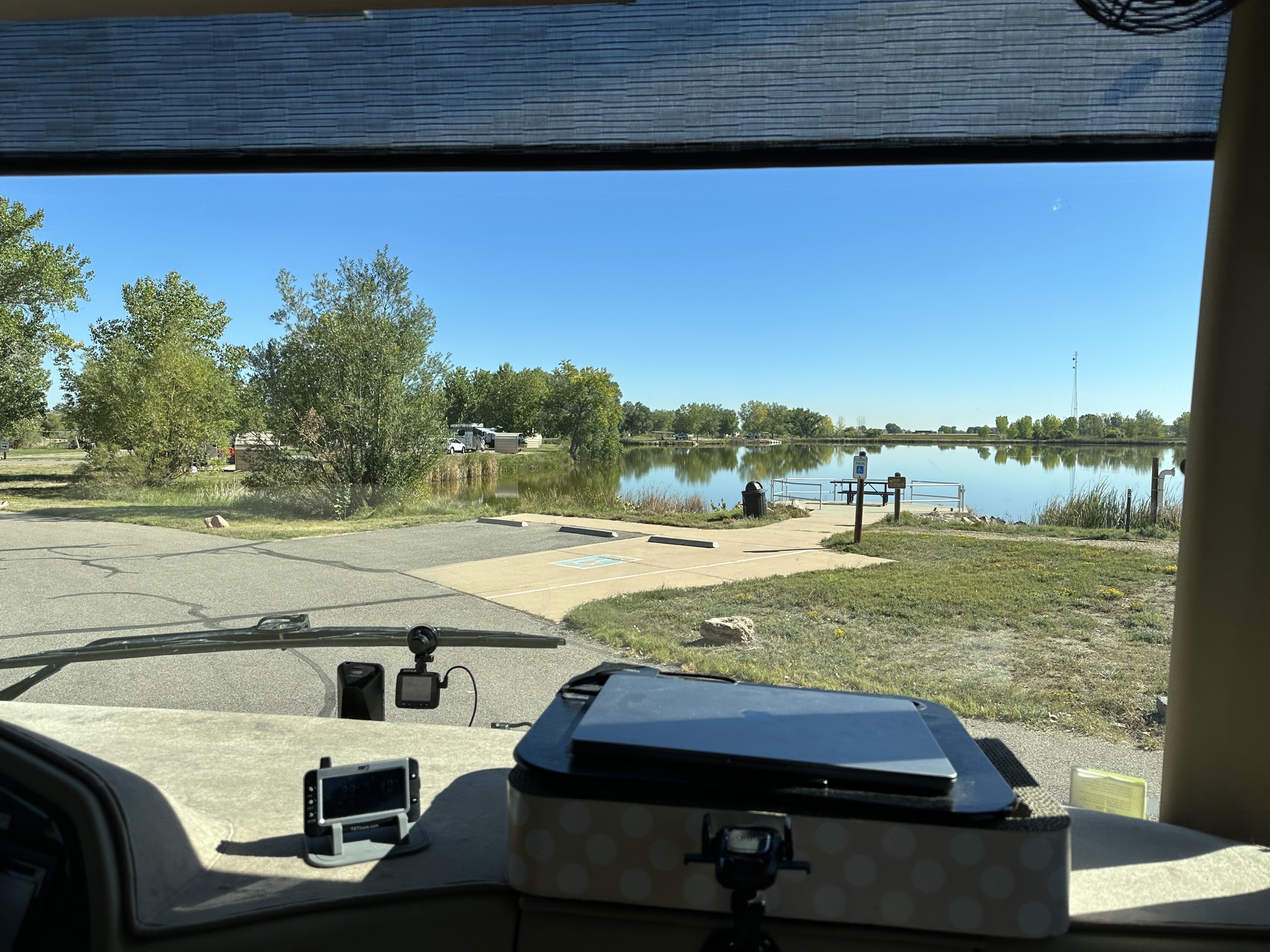 Leaving the campground