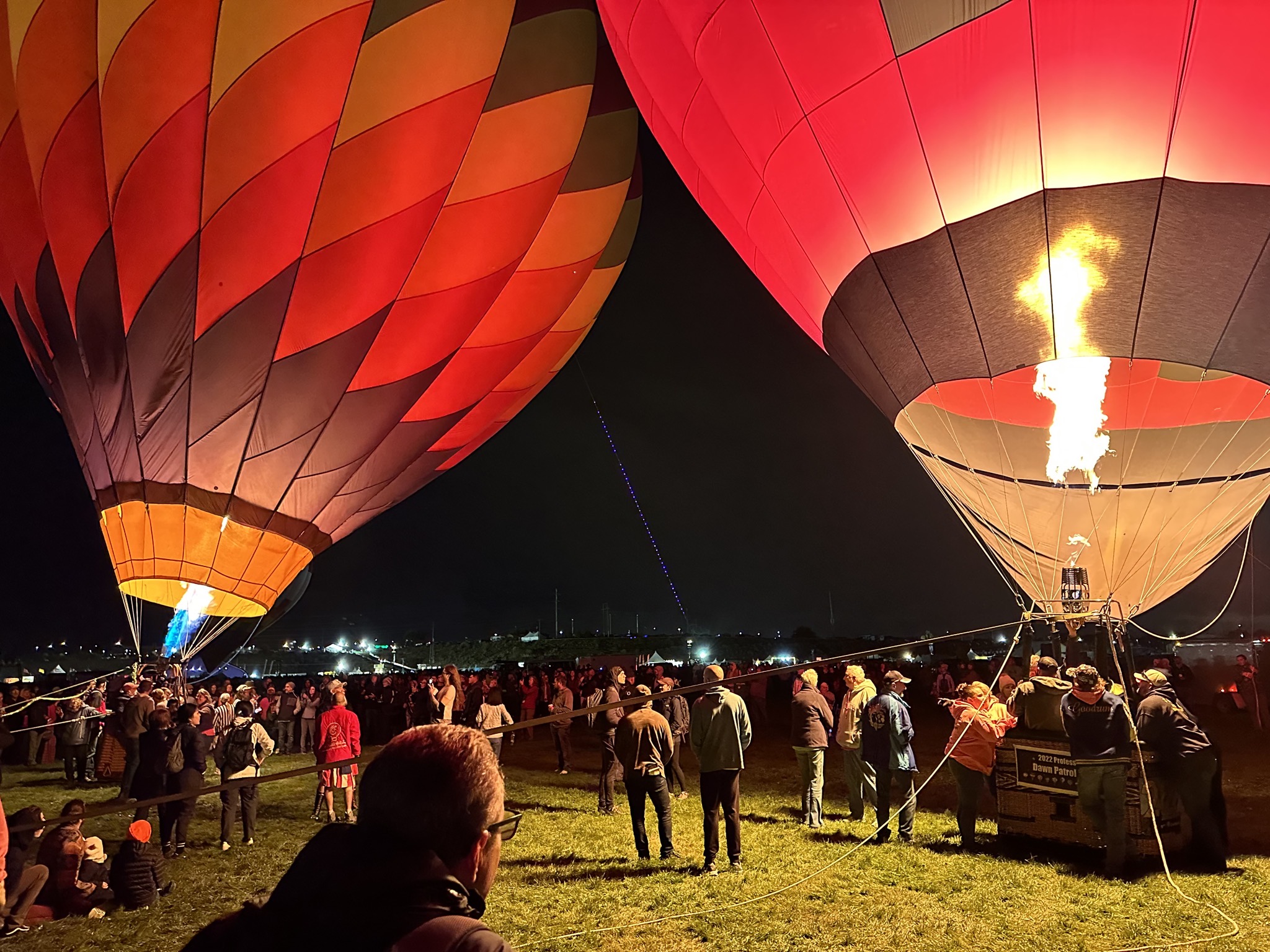 Balloon glows