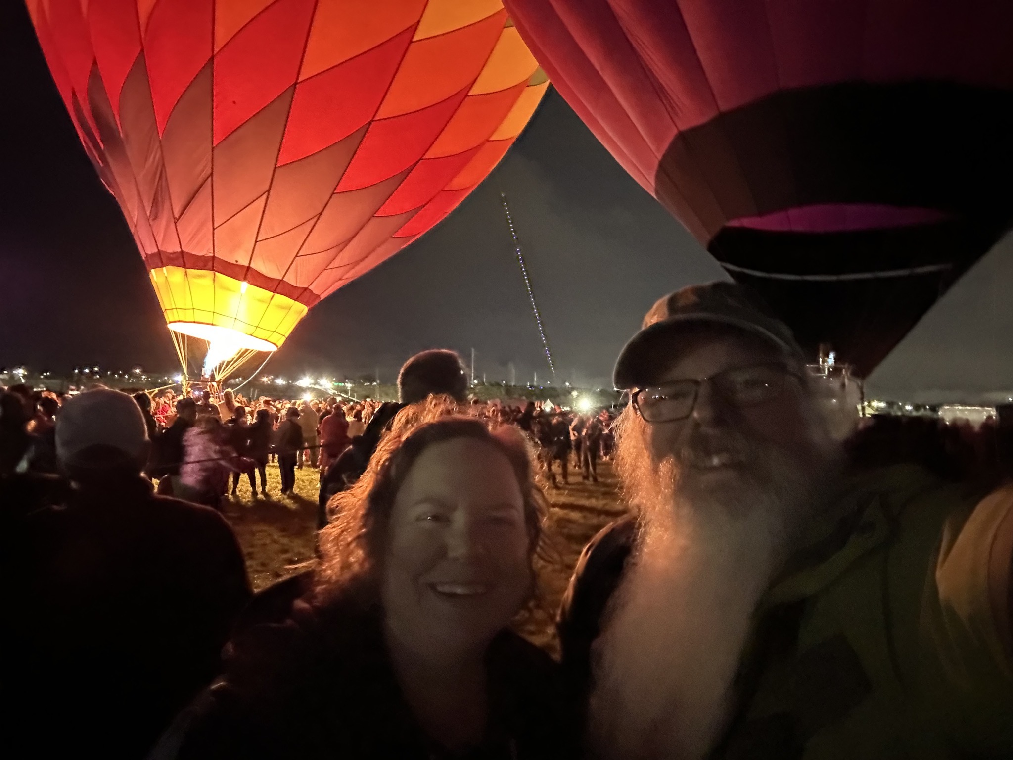 Balloon glows