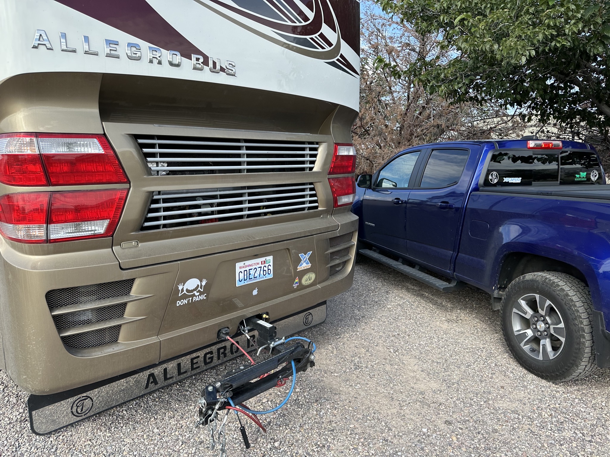 Coach and truck