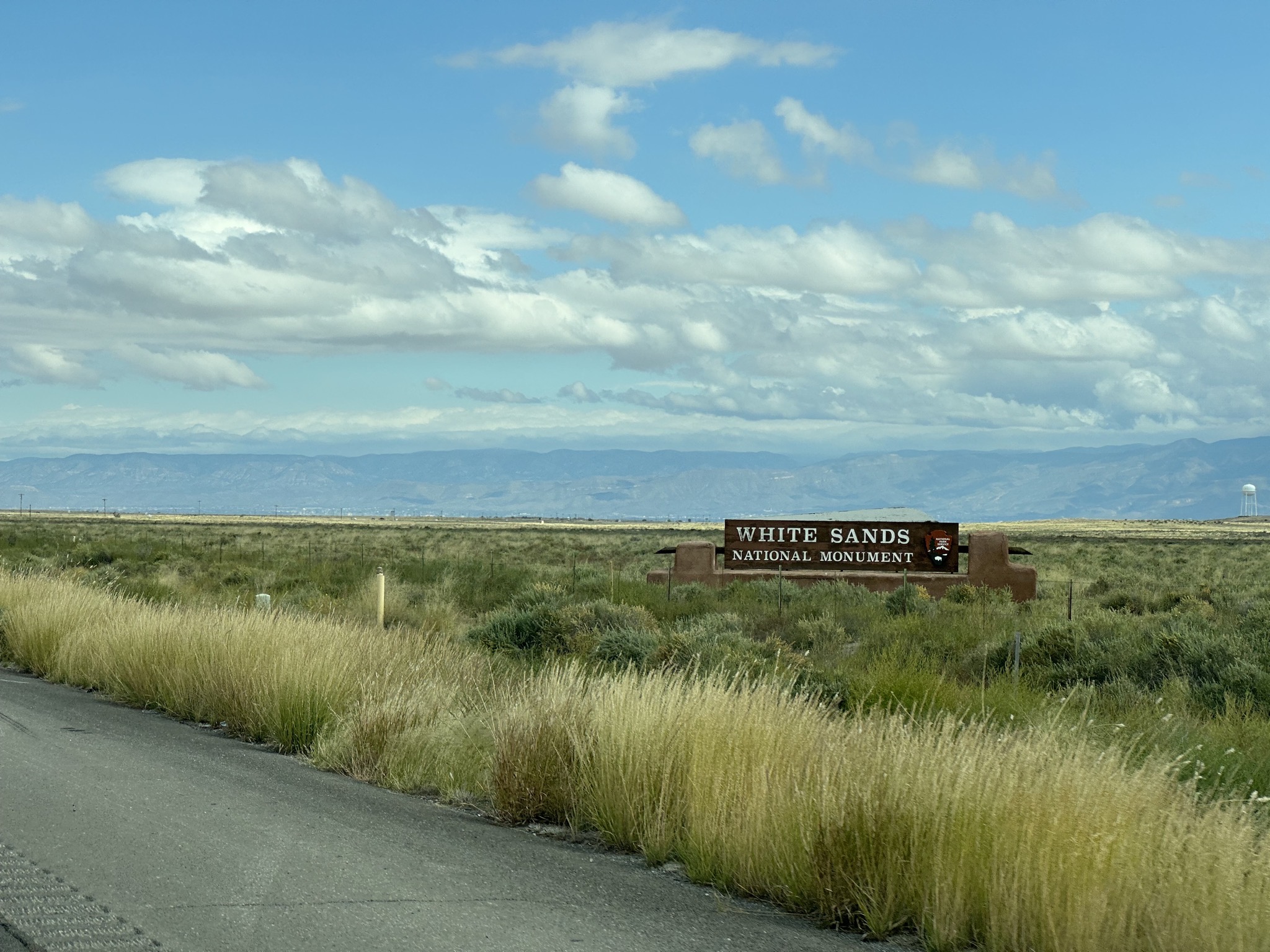 White Sands sign