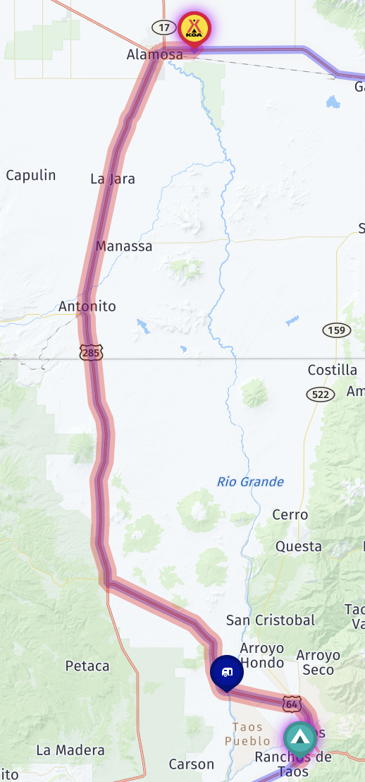 Map route