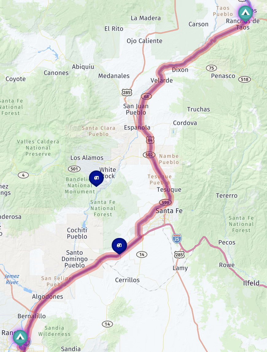 Map route