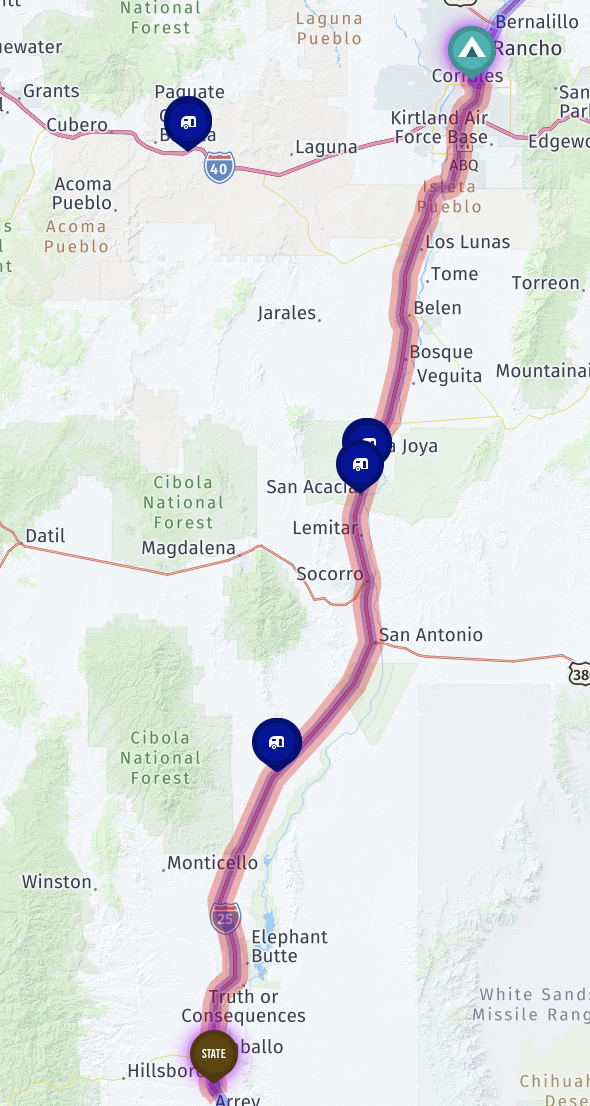Map route