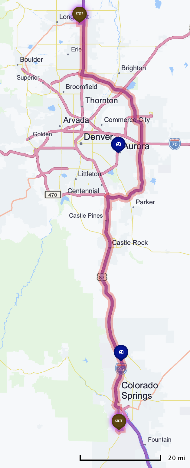 Map route