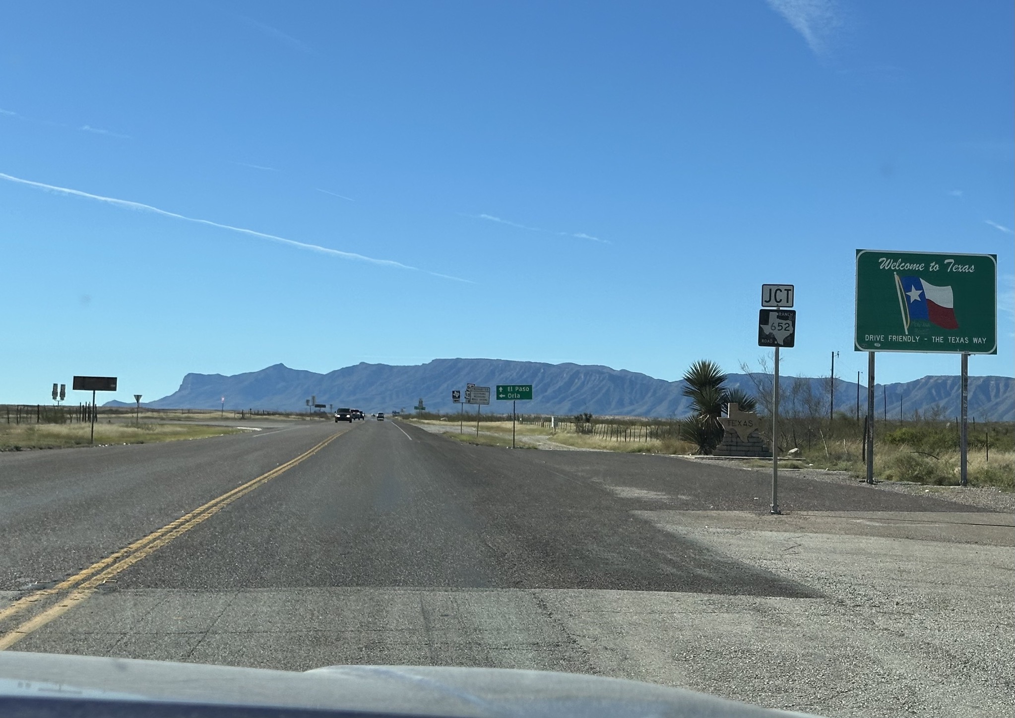 Entering Texas