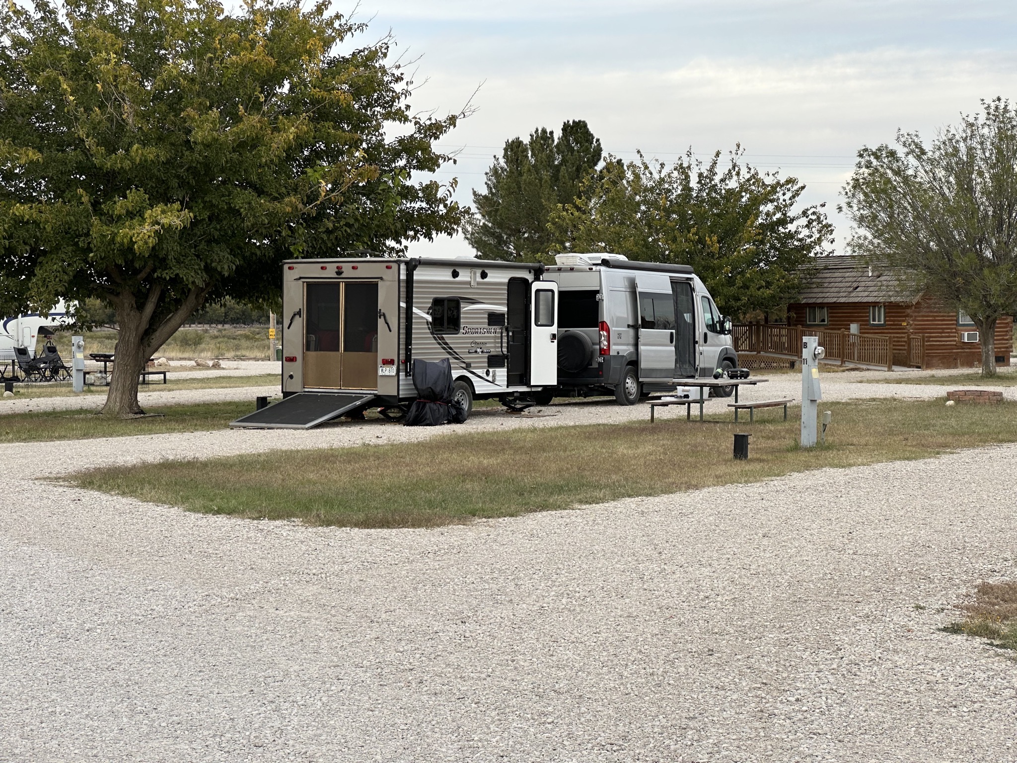 Van and trailer