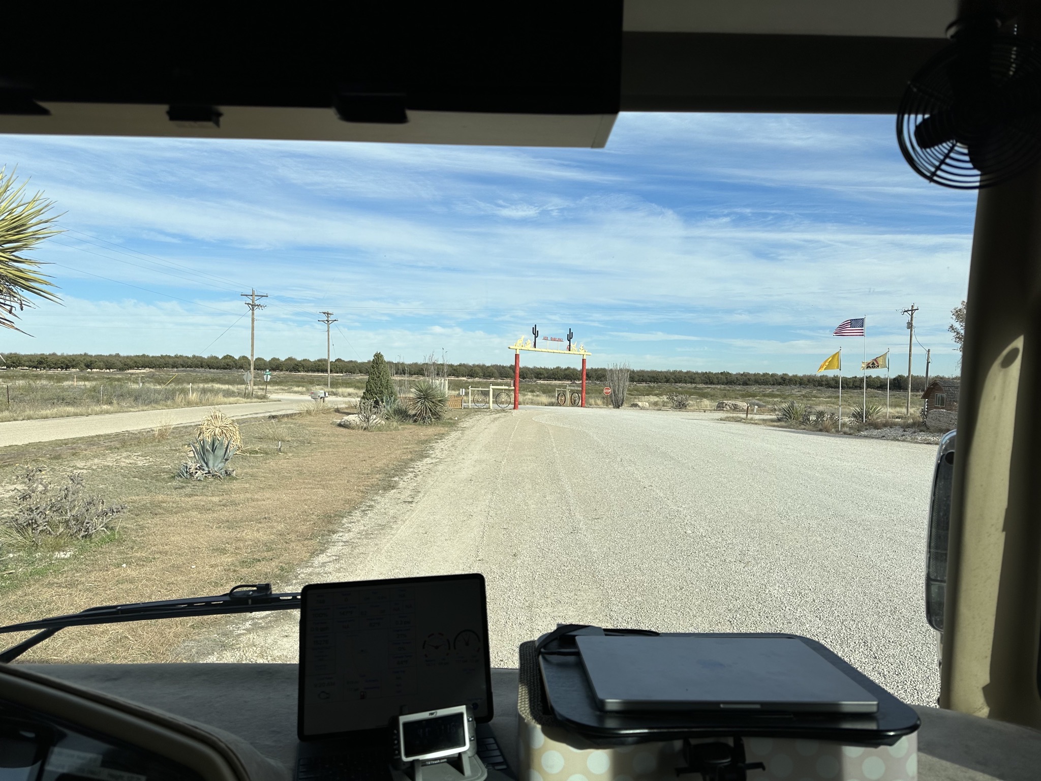 Leaving RV park
