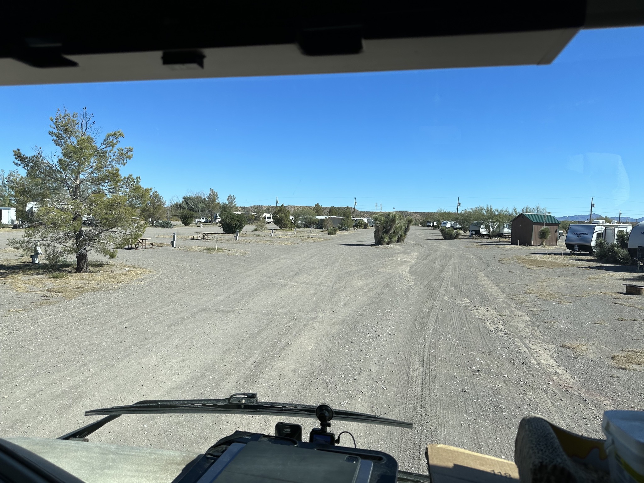 Leaving campground