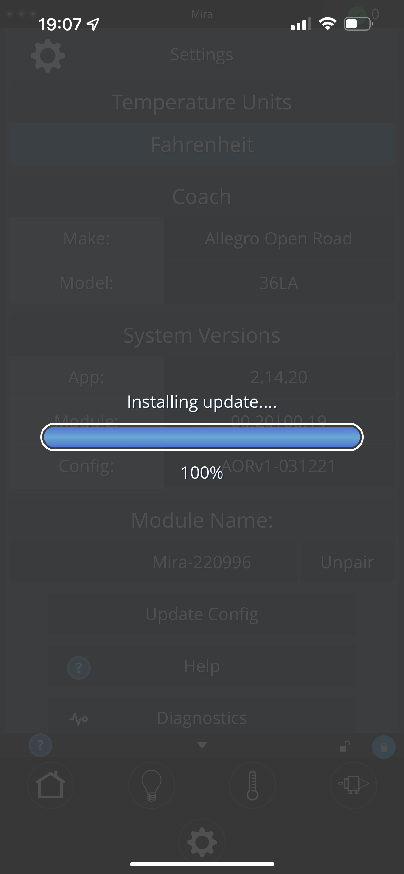 Installing update