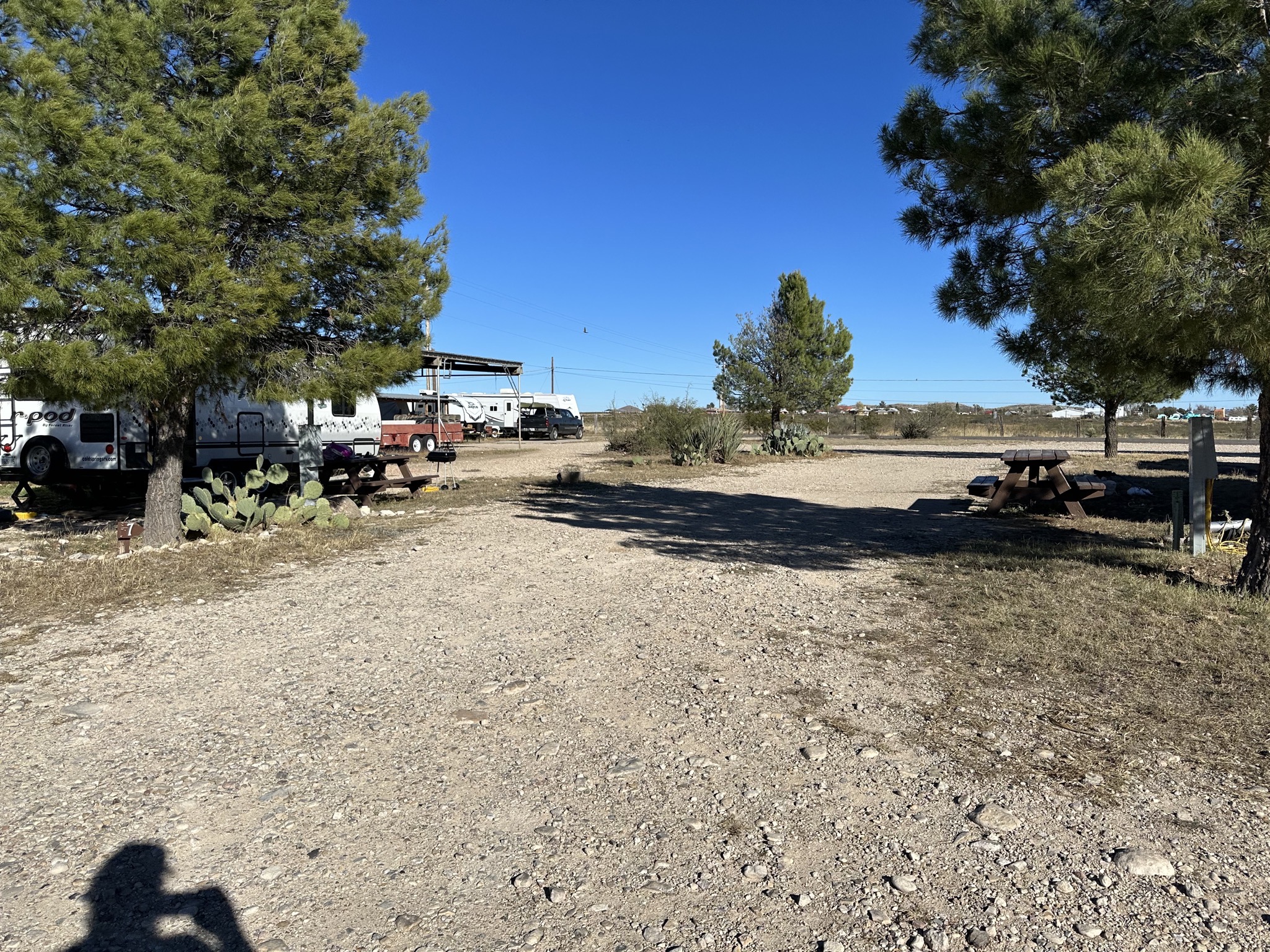Our site before parking