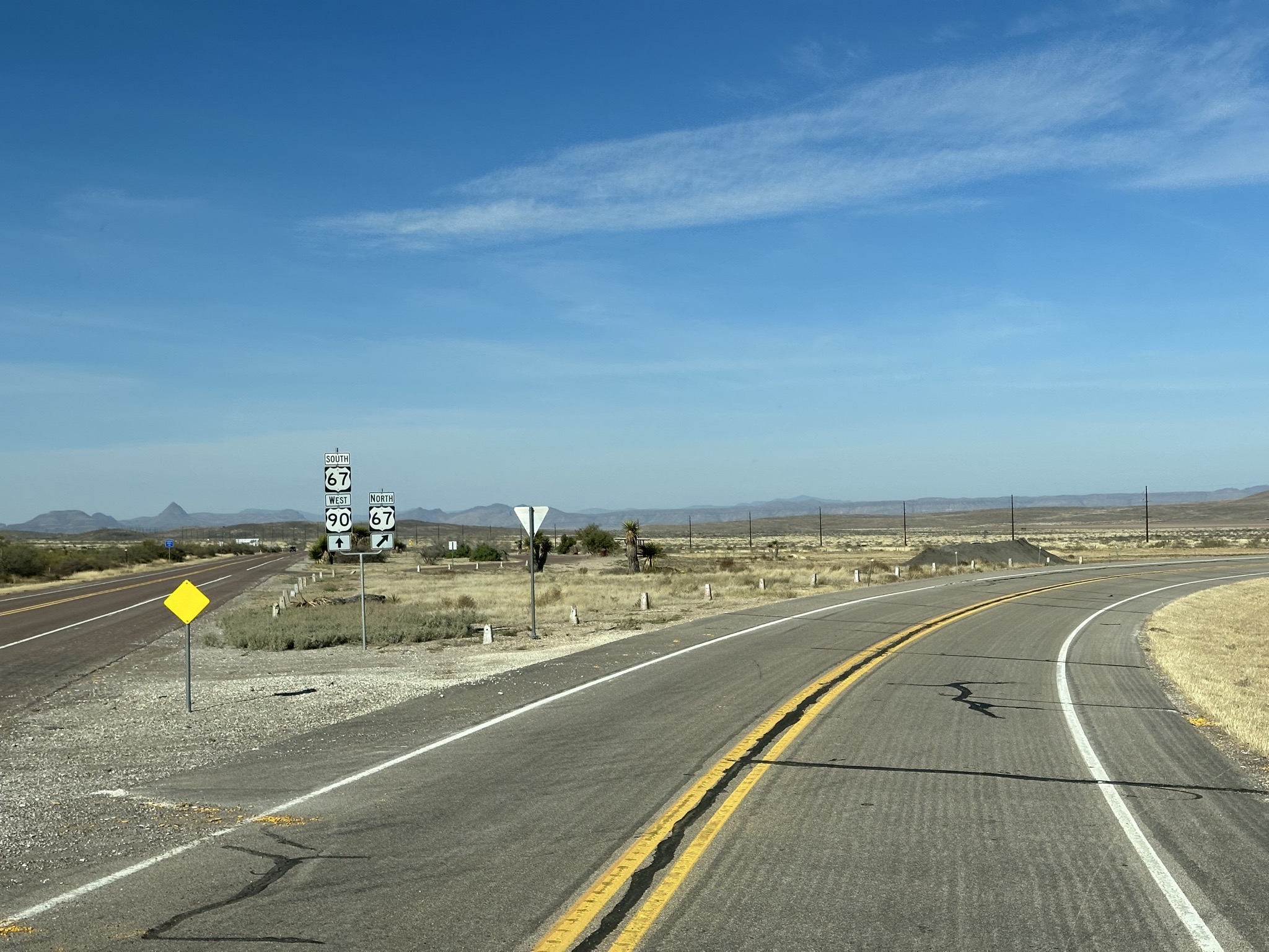 Heading north