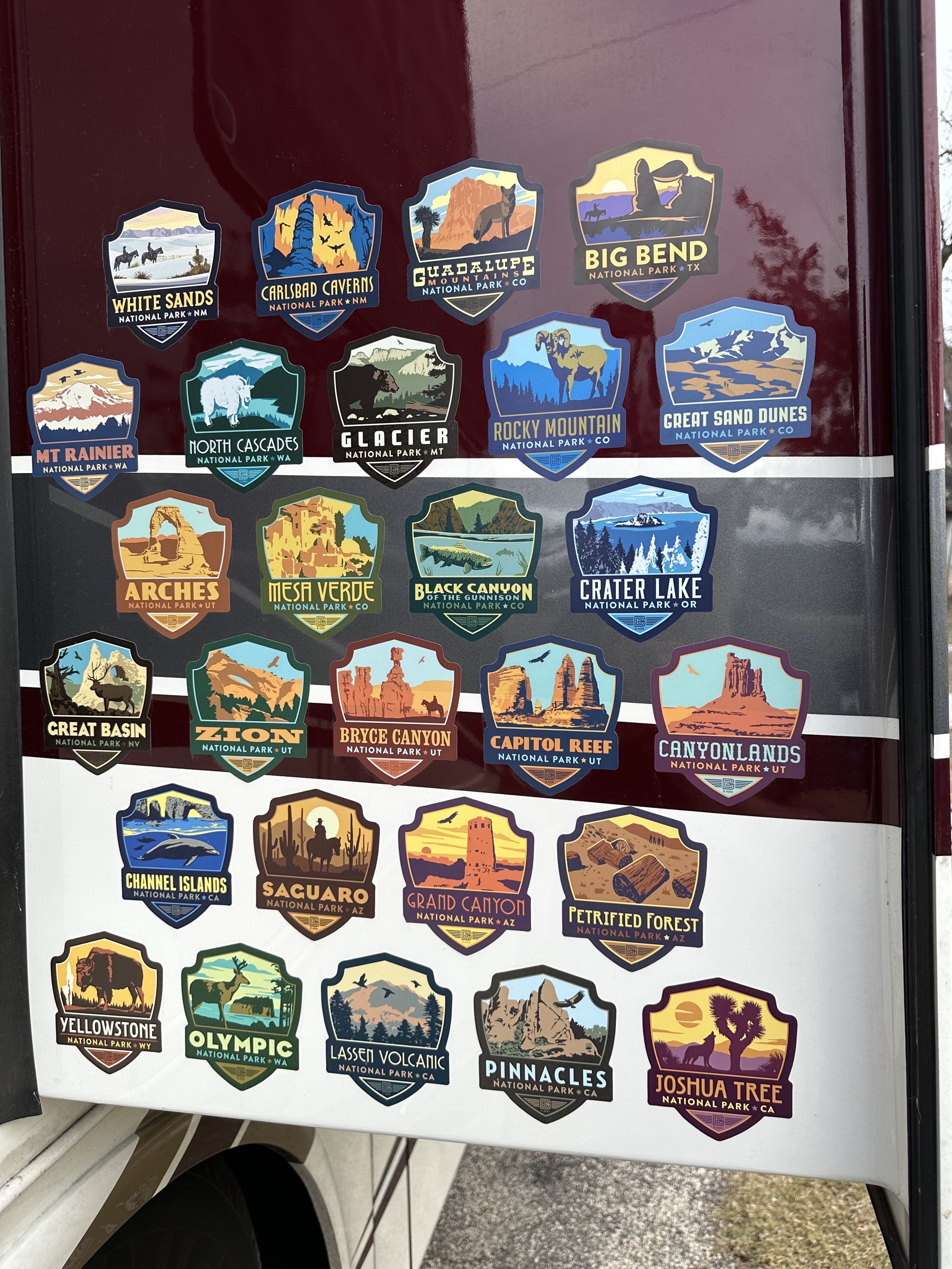 National Park stickers