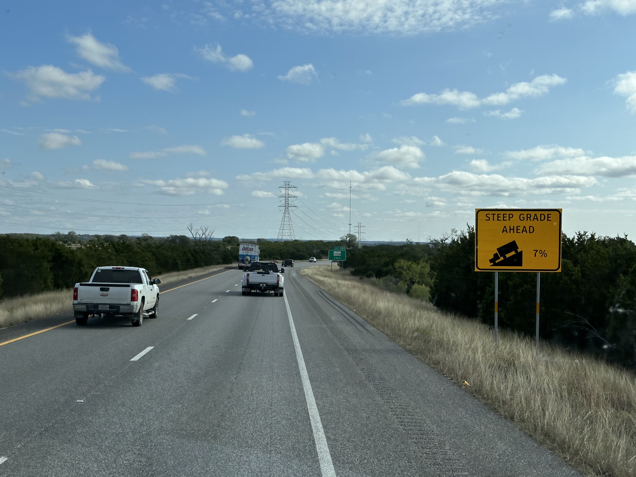 Steep grade ahead
