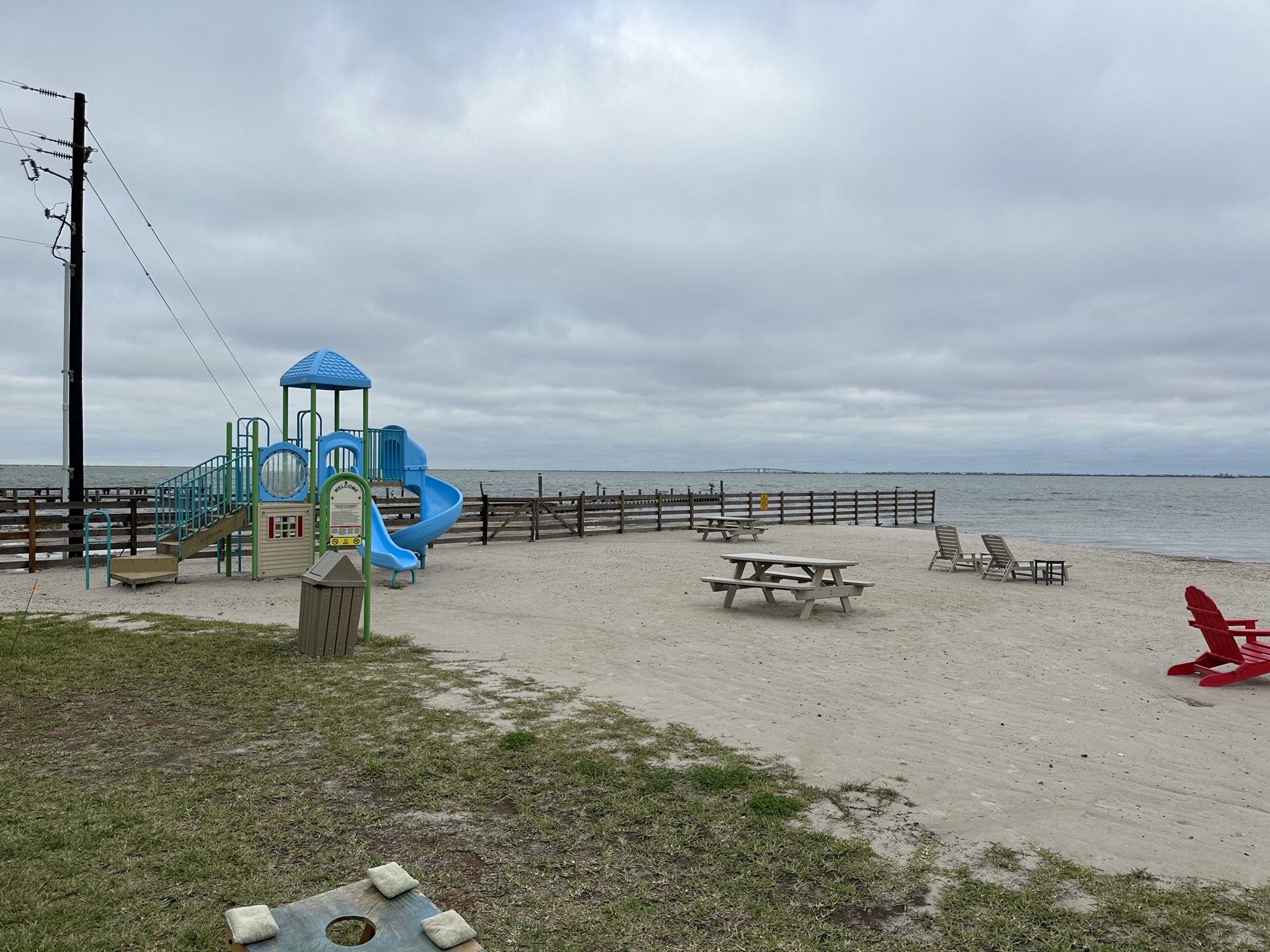 Playground and beach