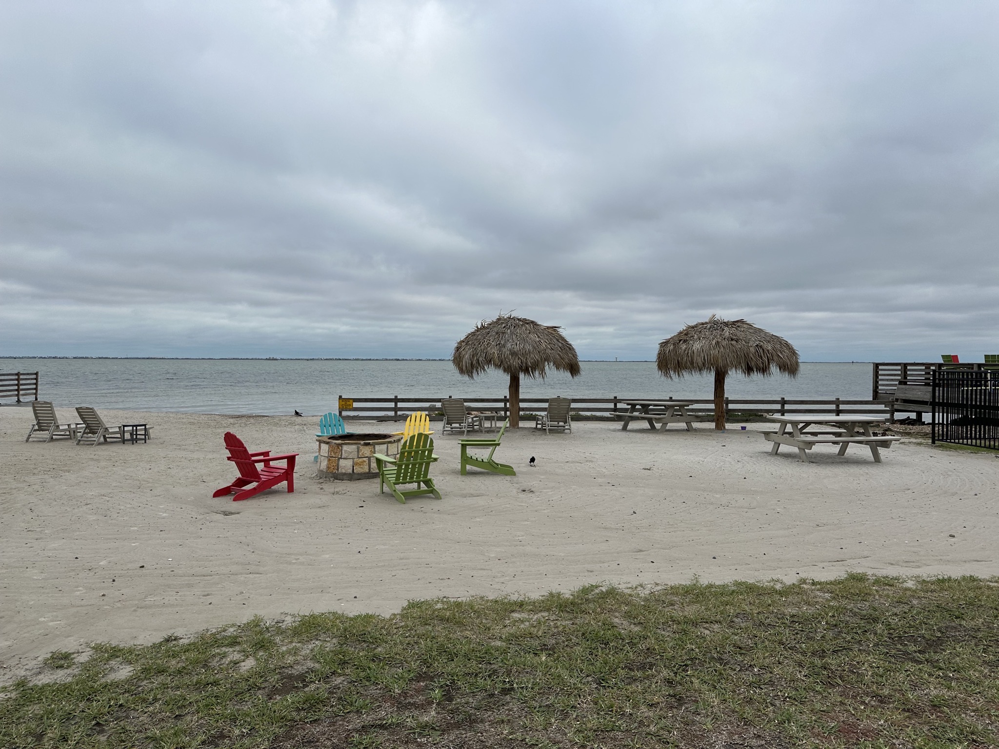 Private beach