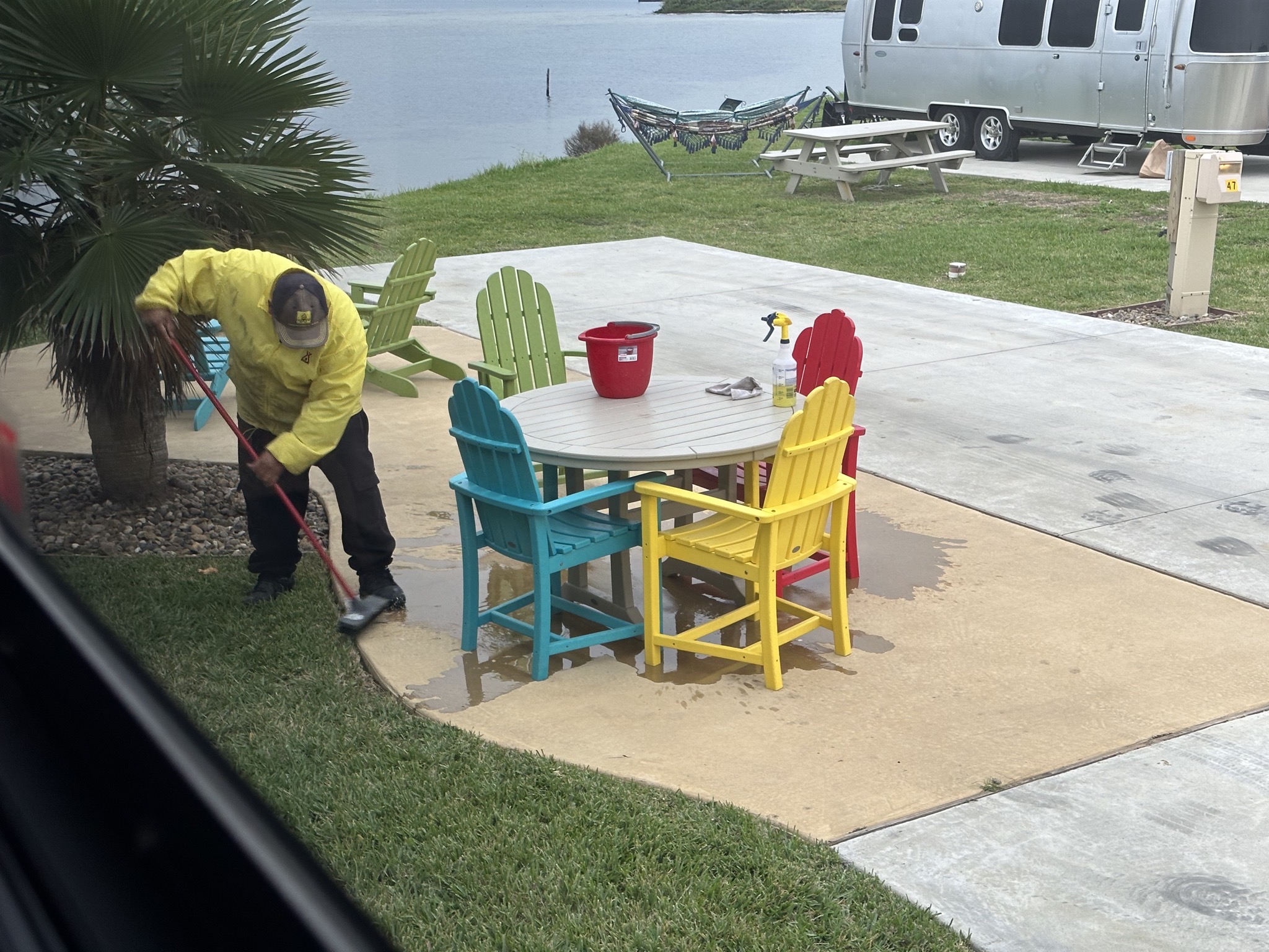 Cleaning sites
