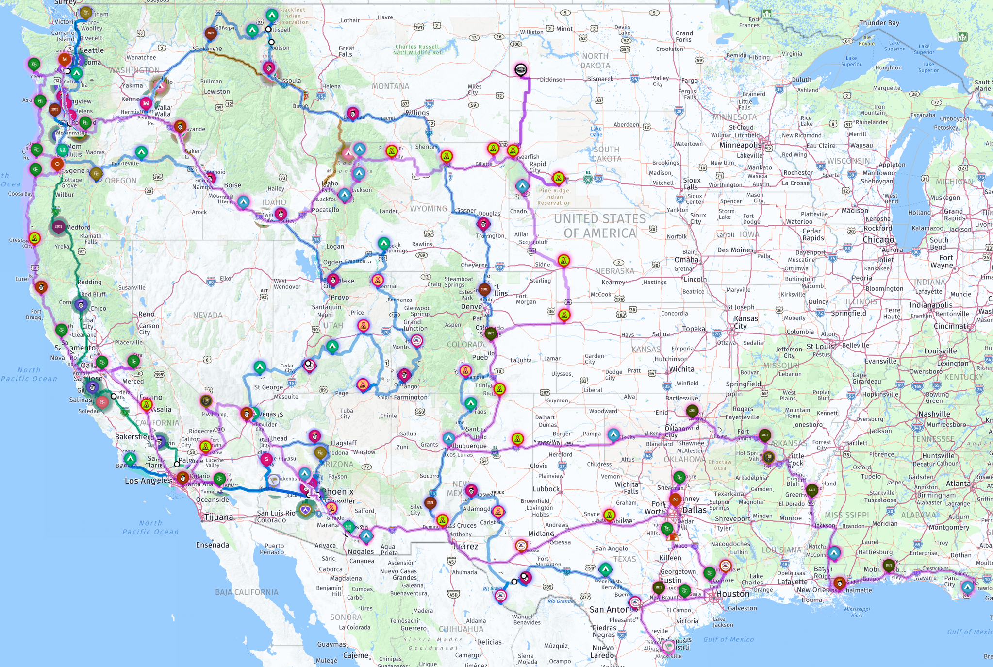 Route map 2021 to 2023