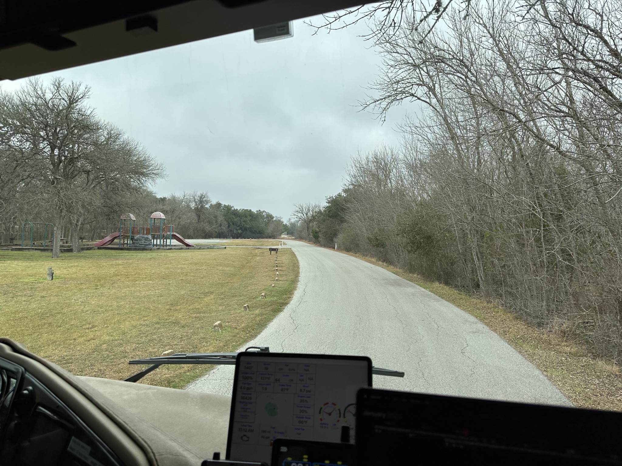 Leaving state park
