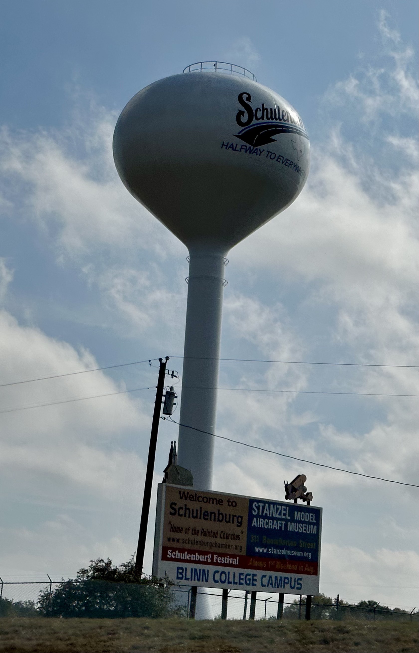 Schulenburg, halfway to everywhere