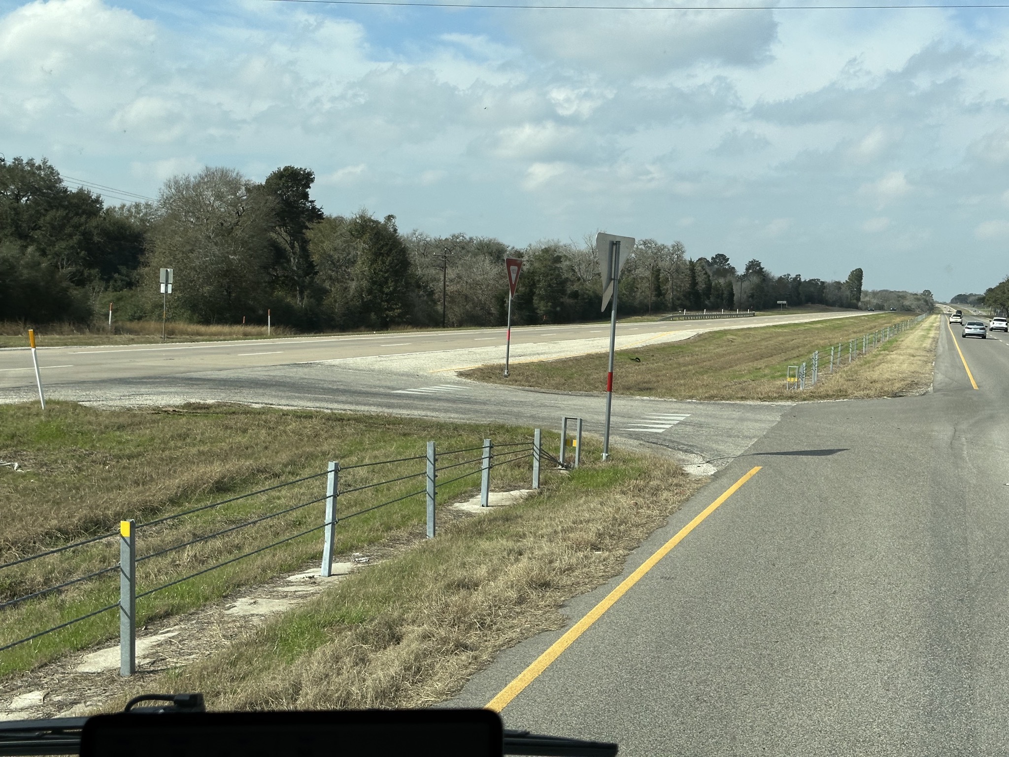Turn across highway