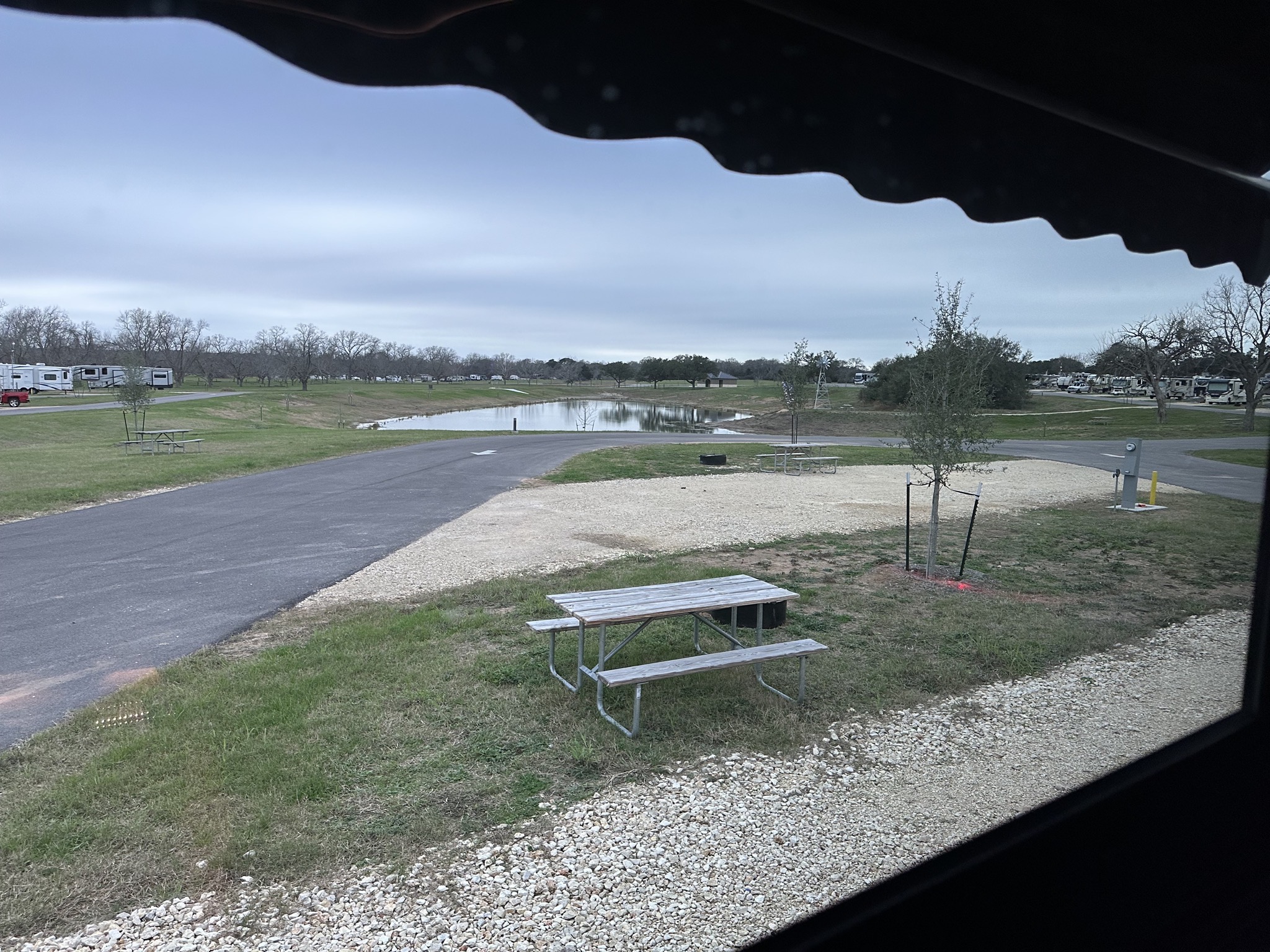 Pond and empty site