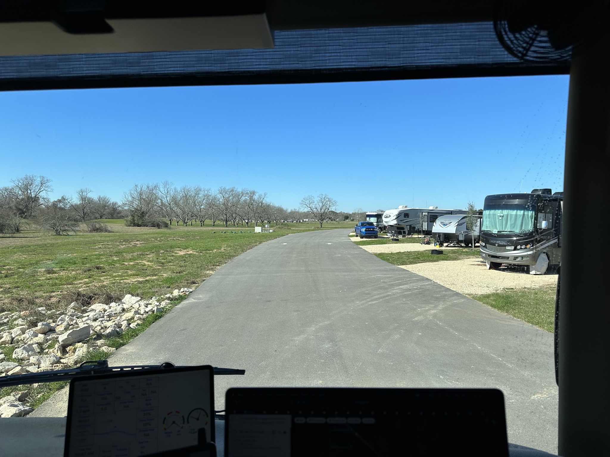 Leaving campground
