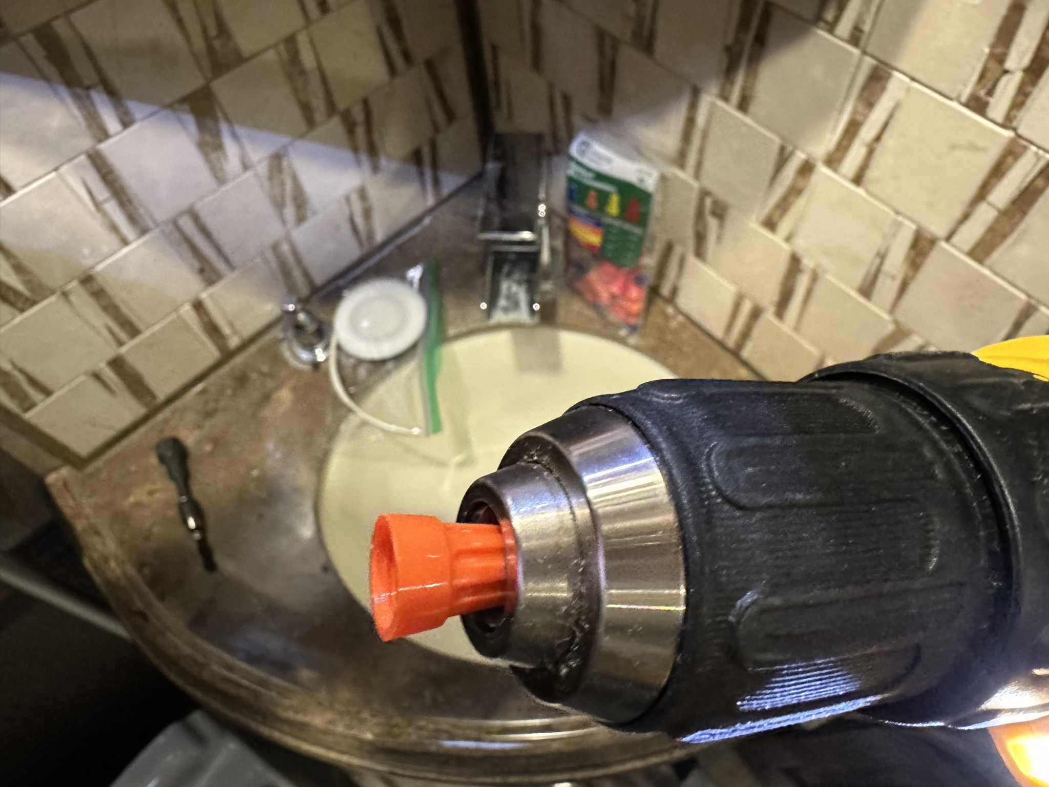 Wire cap in drill
